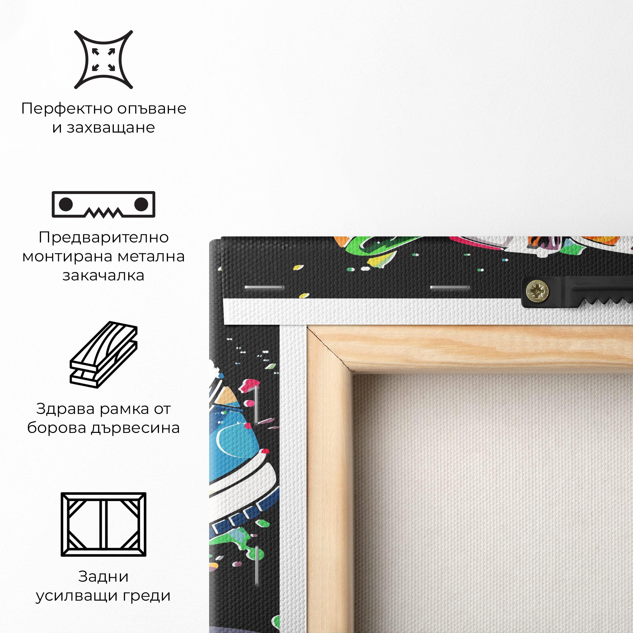 Картина на платно Shoes Splash Color mockup 5