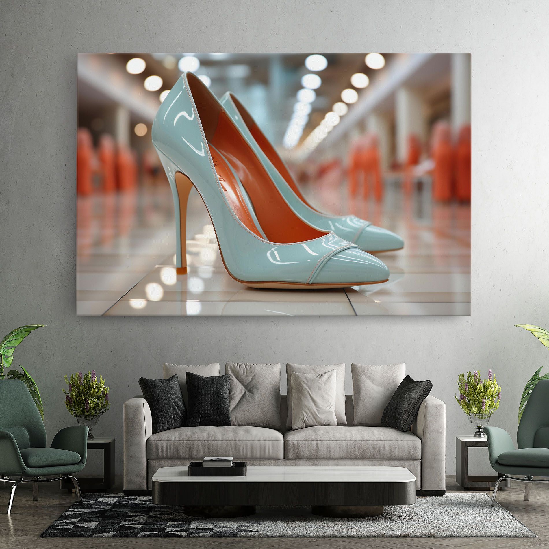Light Blue Heels mockup 7