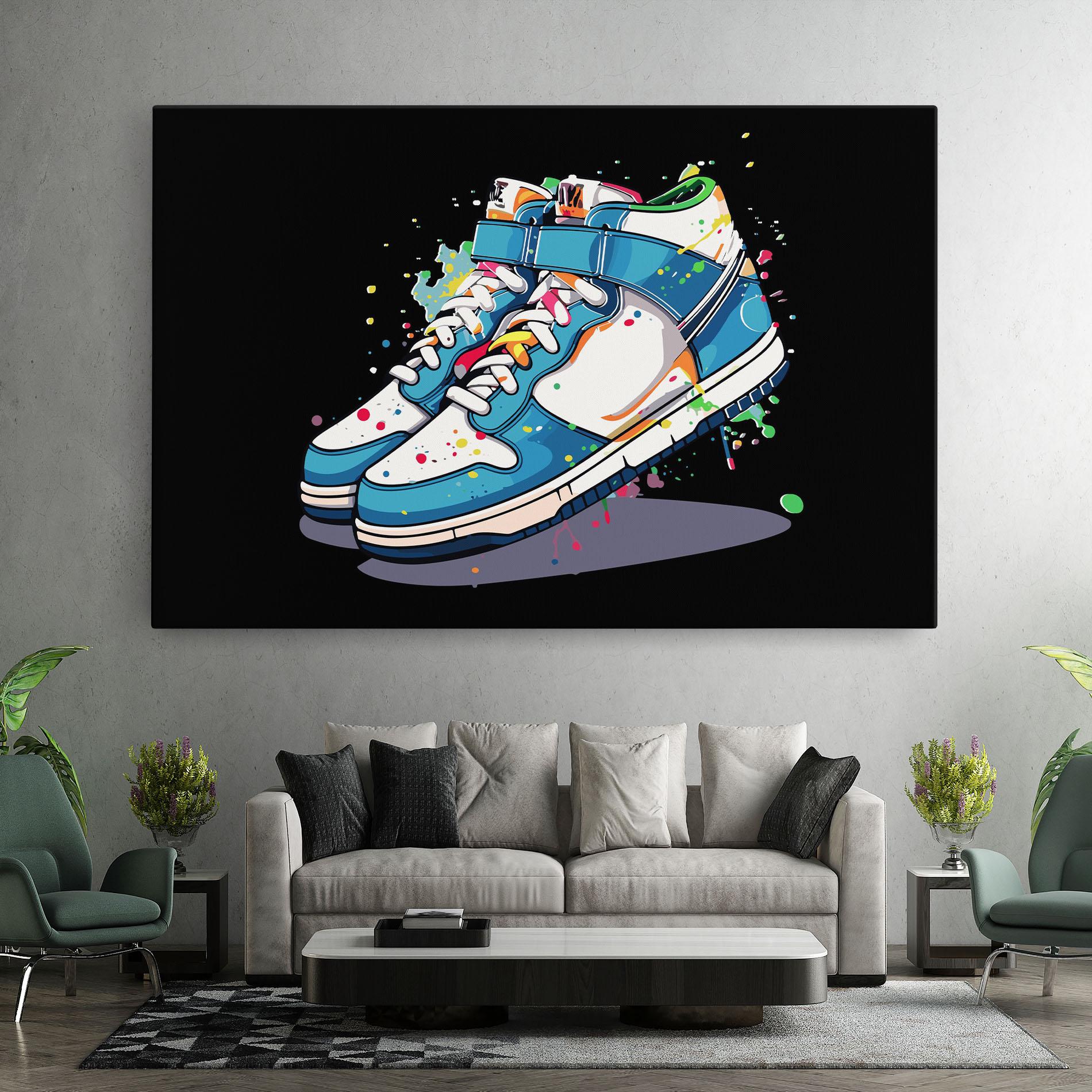 Картина на платно Shoes Splash Color mockup 7