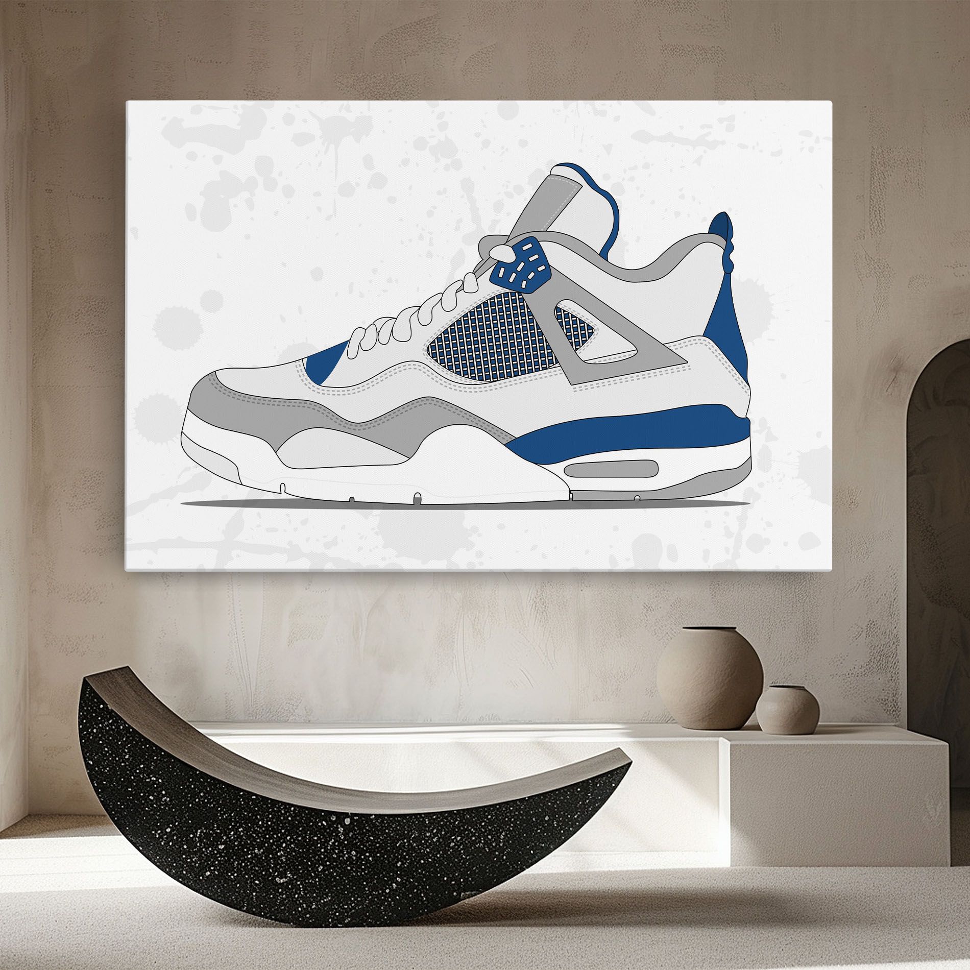 Blue Grey Sneakers mockup 8