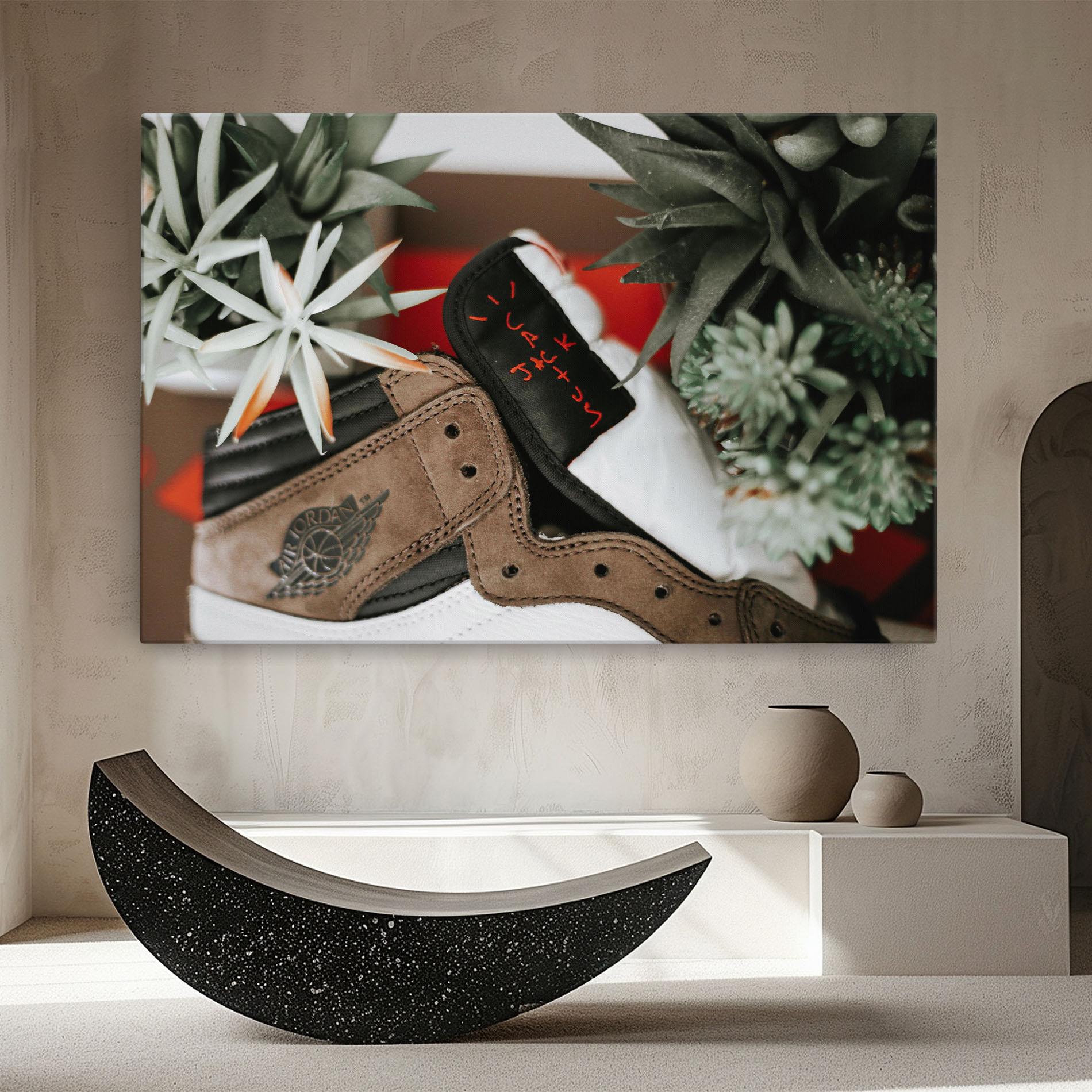 Картина на платно Brown Air Jordan mockup 8