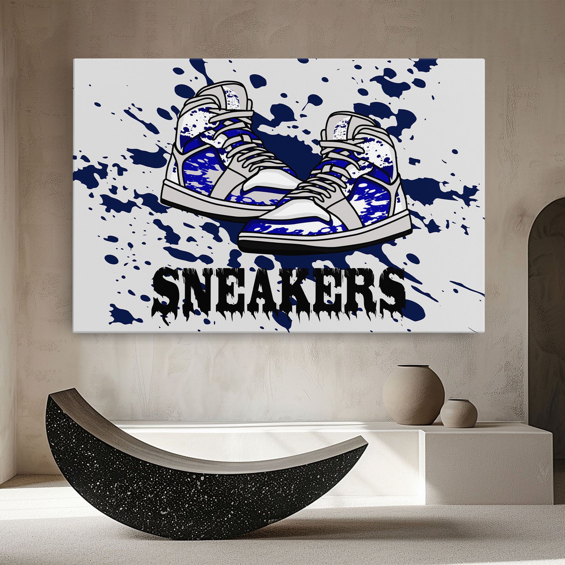 Dark Blue Sneakers mockup 8