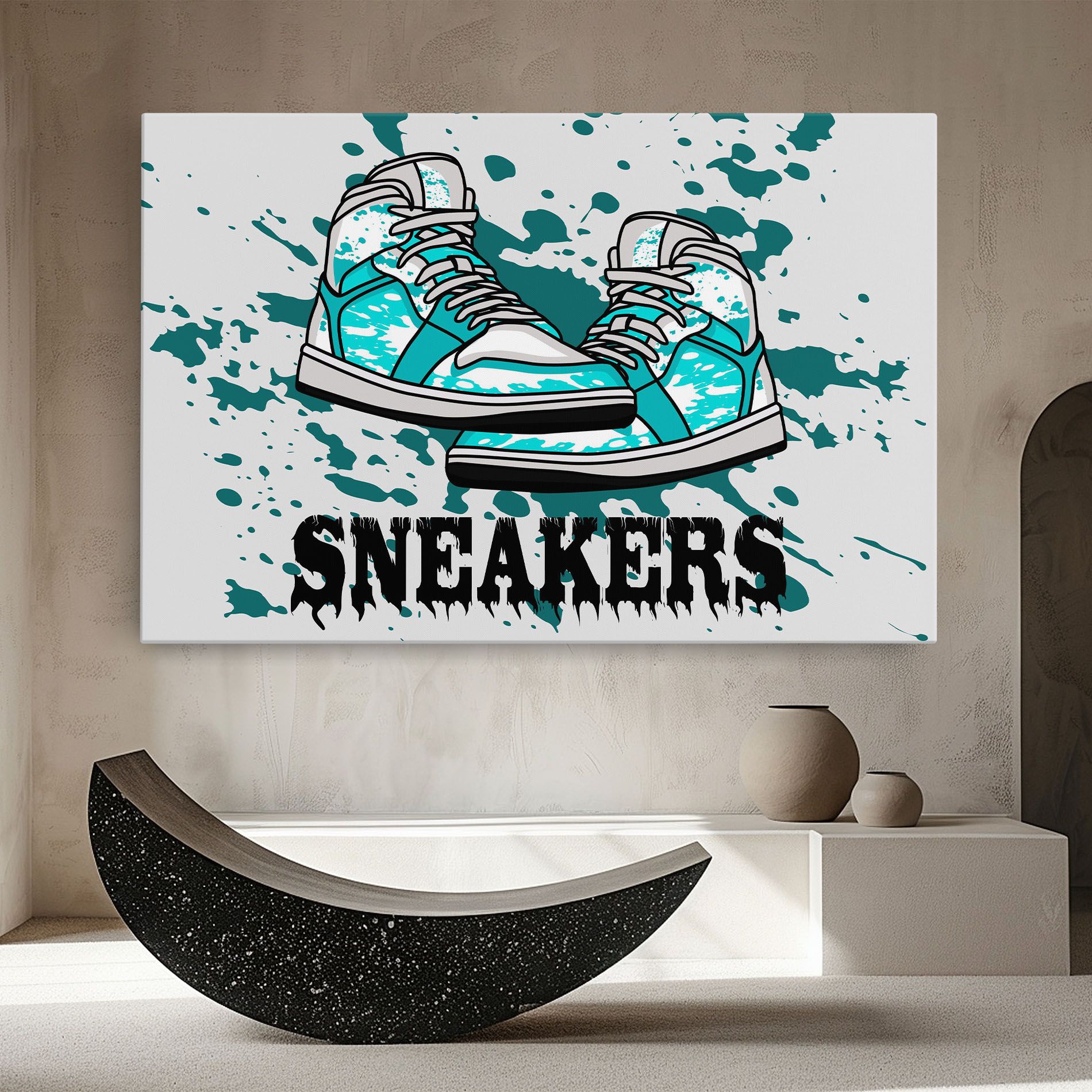 Light Blue Sneakers mockup 8