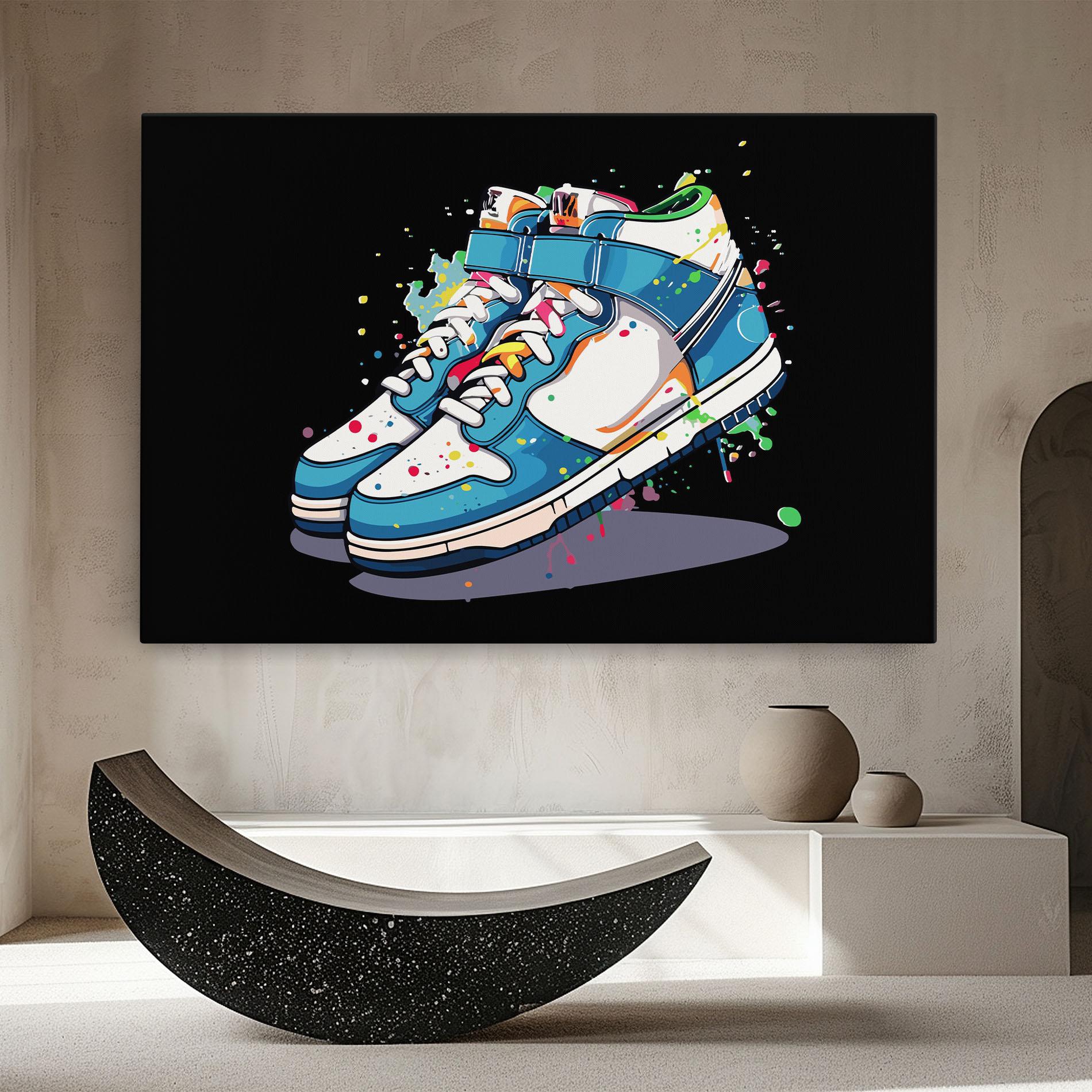 Картина на платно Shoes Splash Color mockup 8