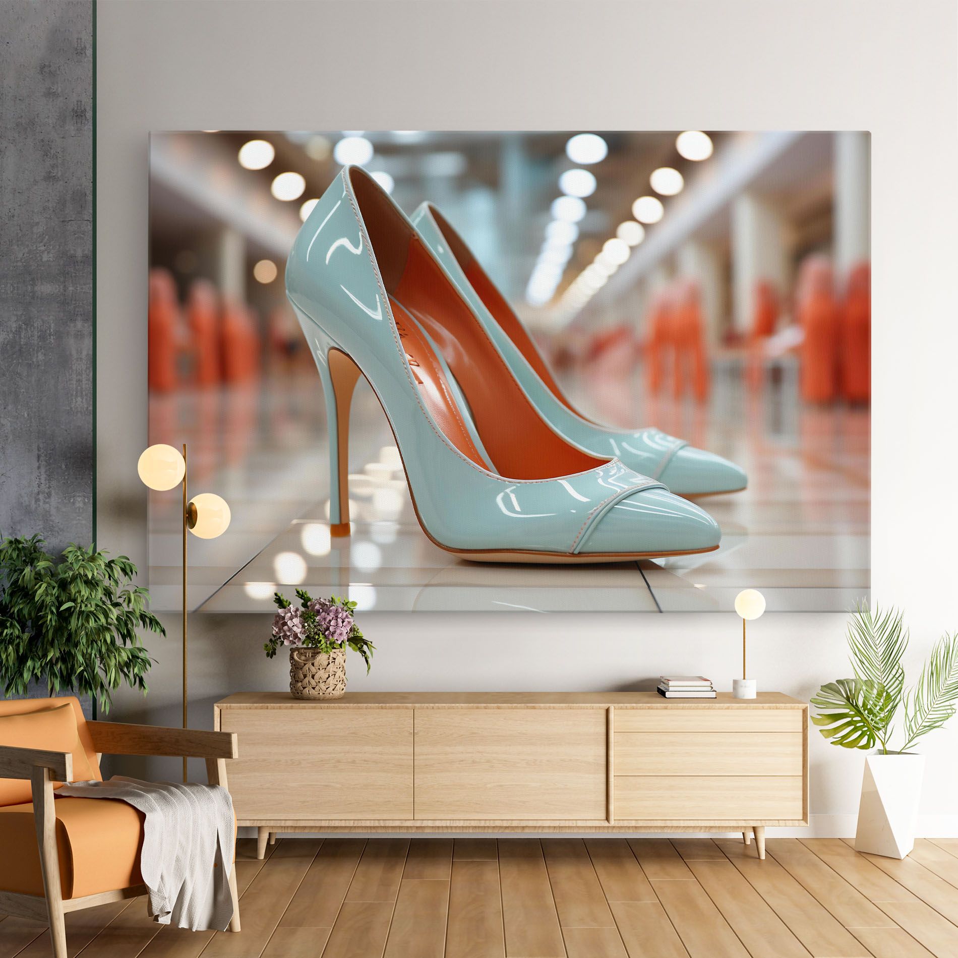 Light Blue Heels mockup 9