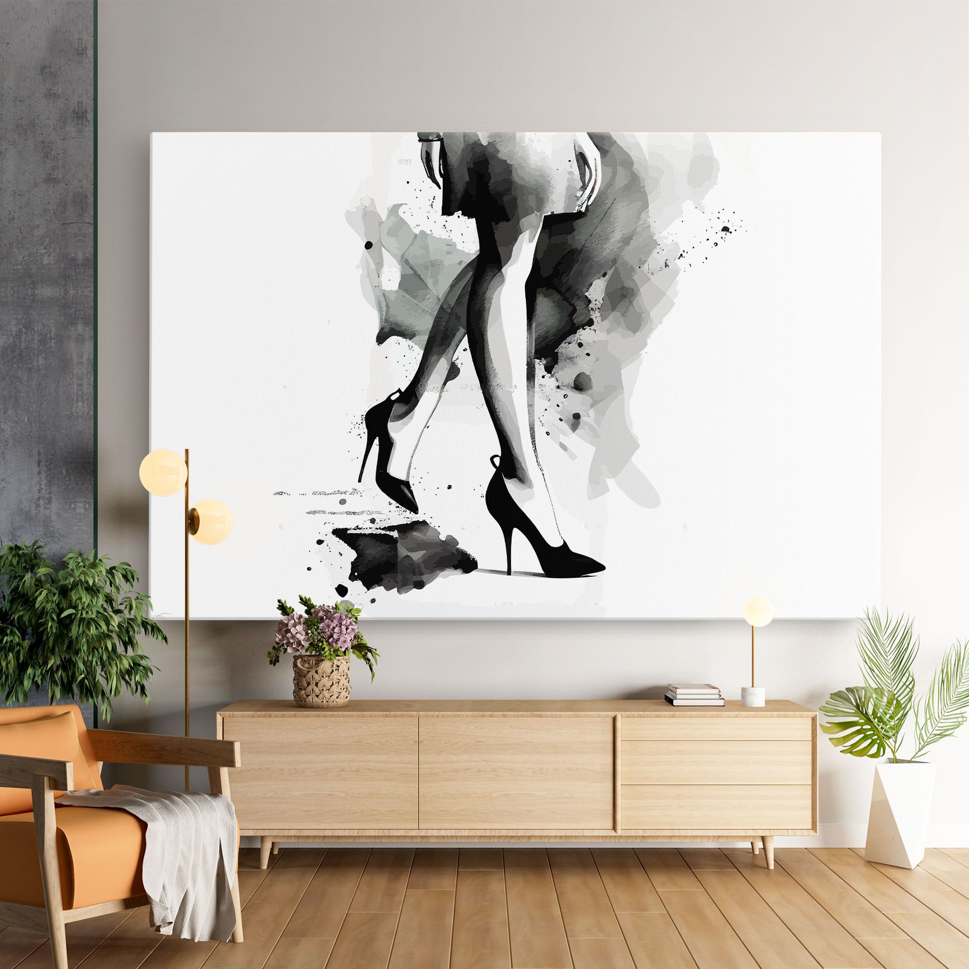 Watercolor Shoes mockup 9