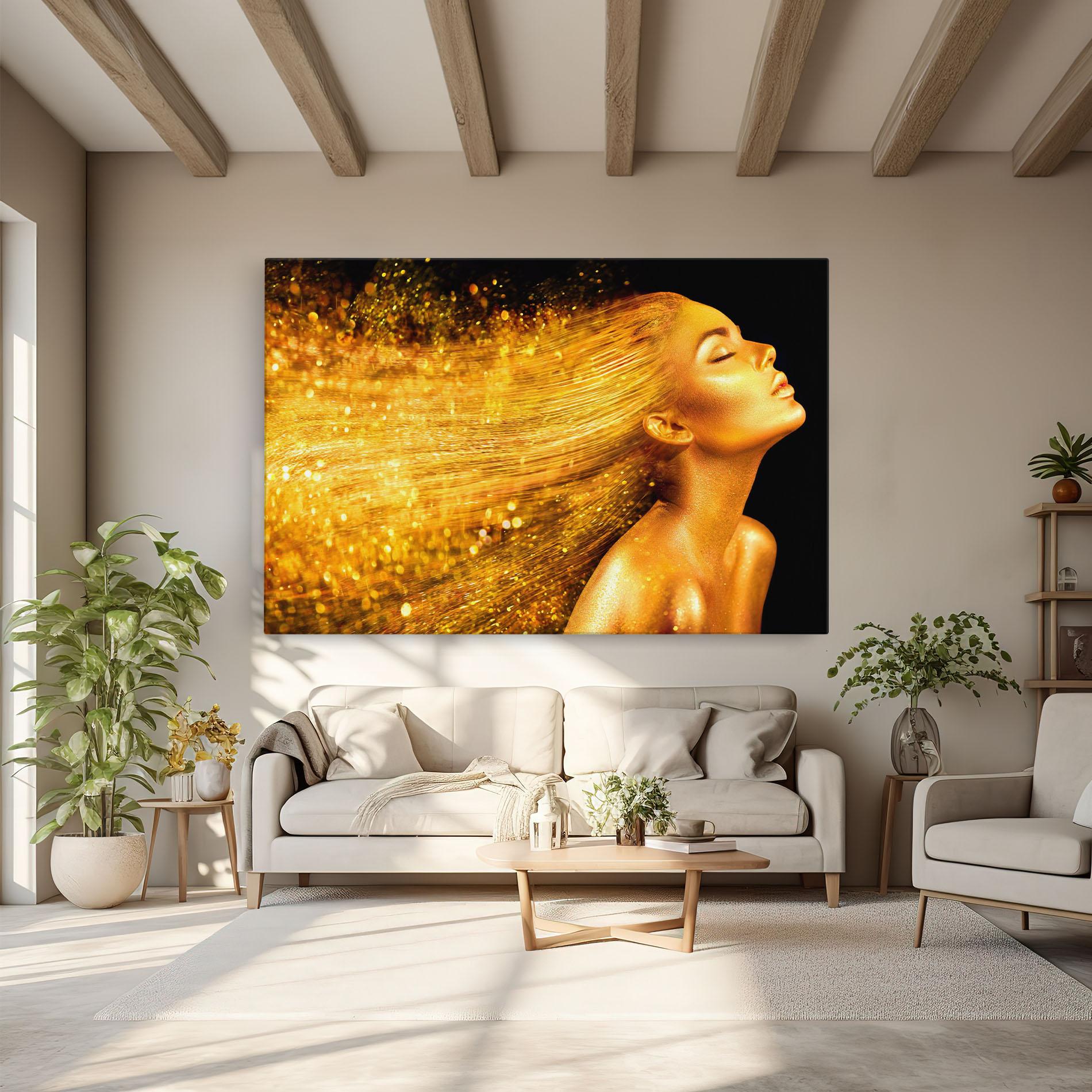 Картина на платно Golden Girl mockup 6