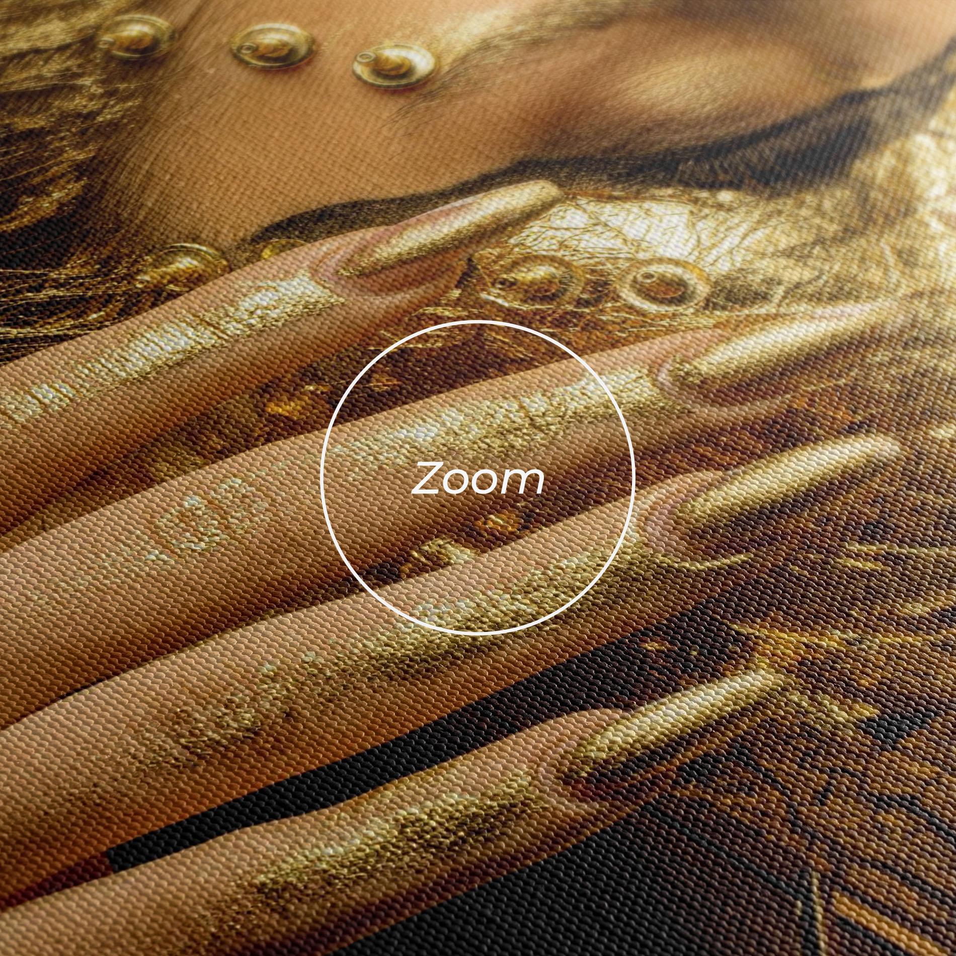 Картина на платно Festive Golden Makeup mockup 3