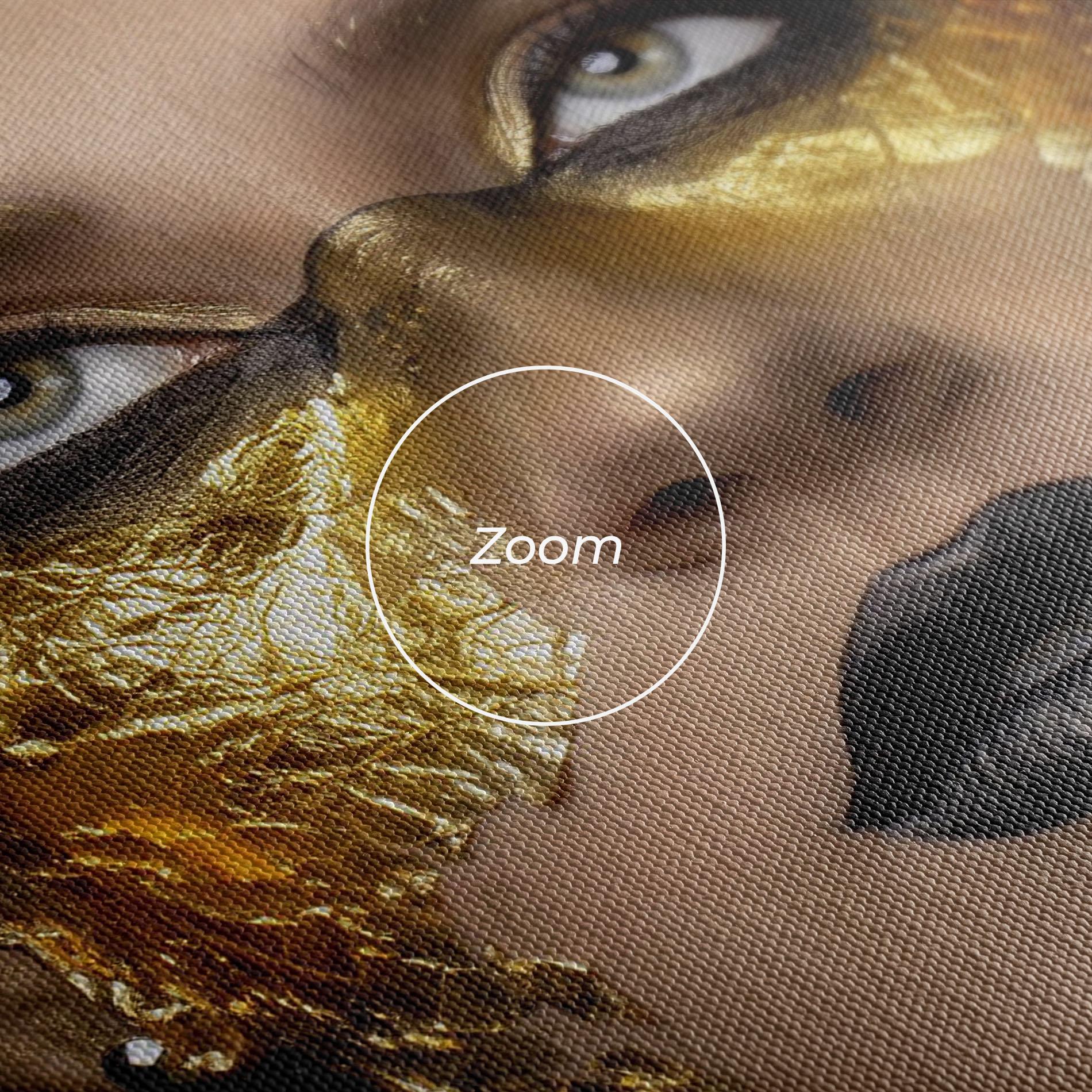 Картина на платно Glamorous Gold Outfit mockup 3