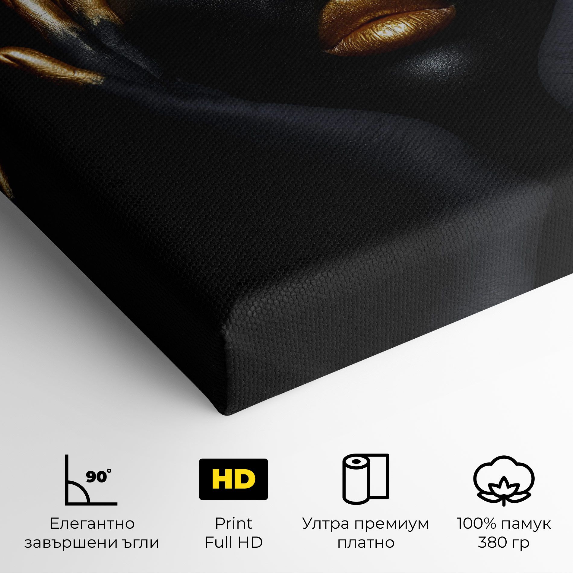 Fingertips Gold Makeup mockup 4