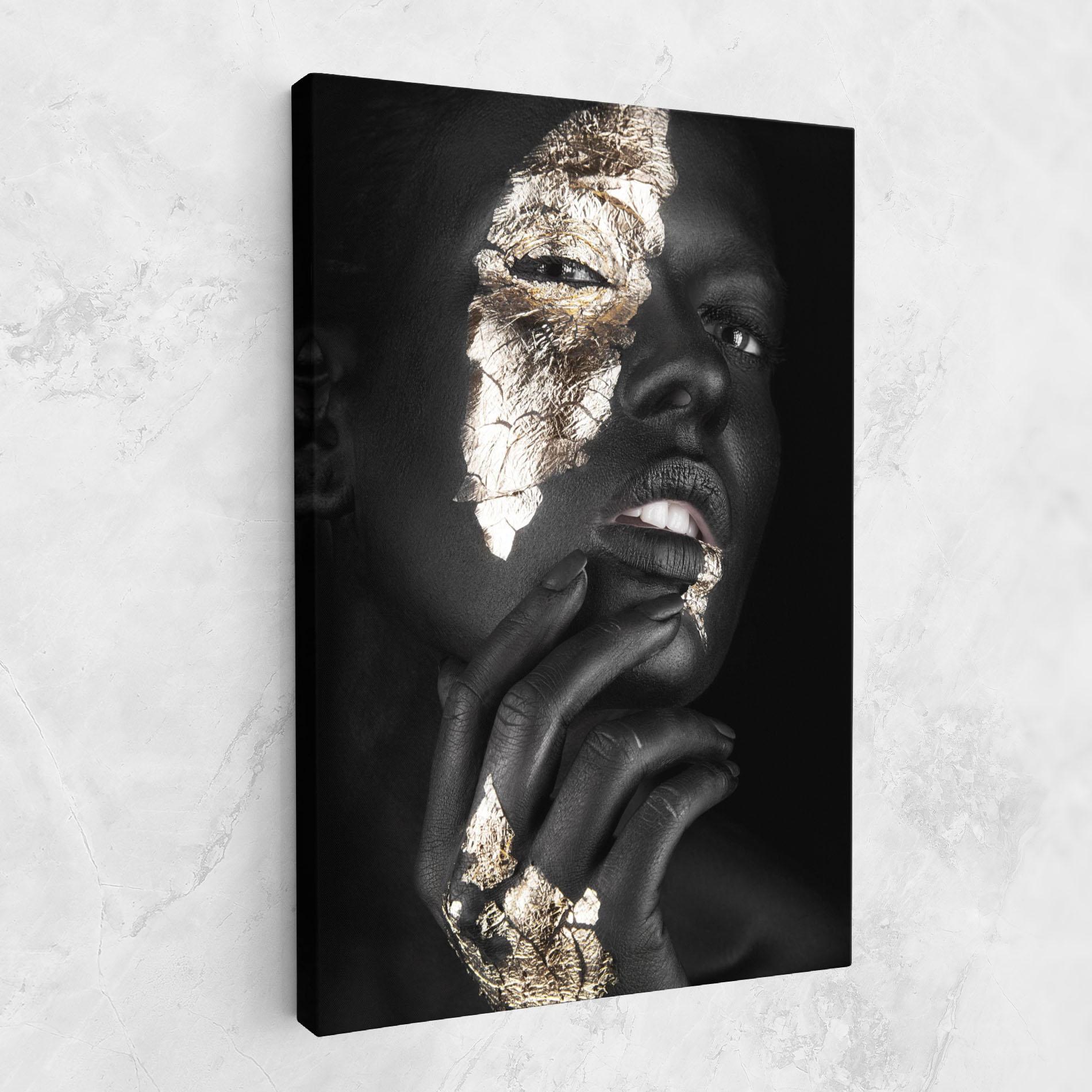 Картина на платно Golden Posture mockup 1