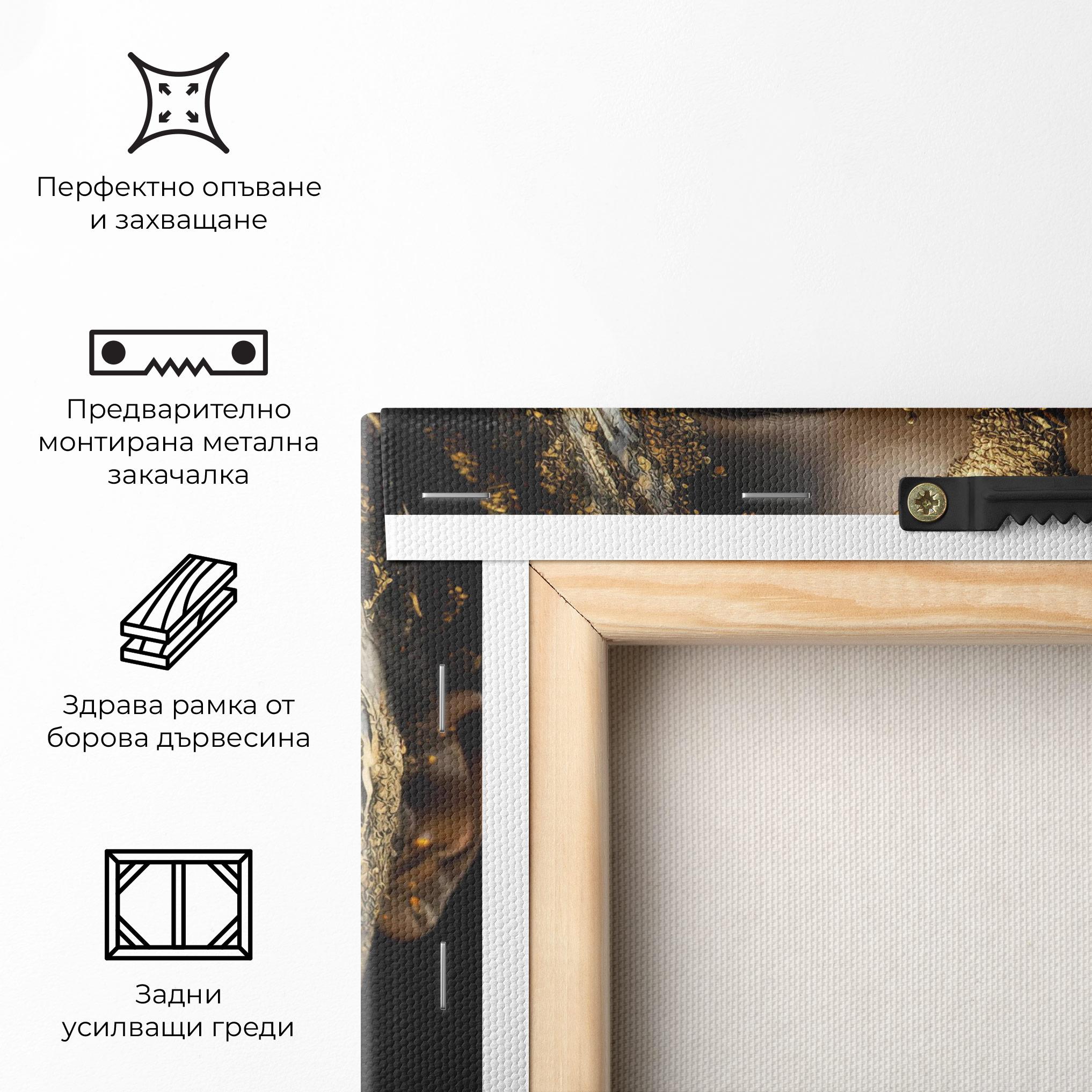 Картина на платно Attractive Gold Woman mockup 5