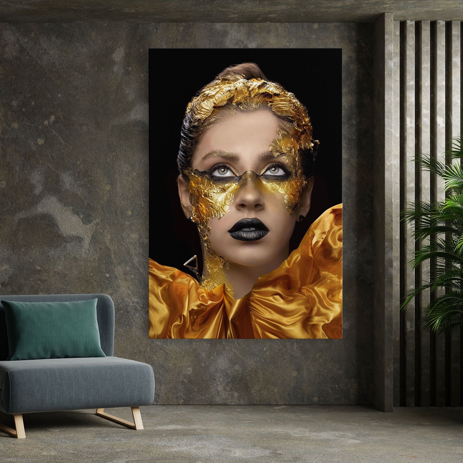 Glamorous Gold Outfit mockup 7