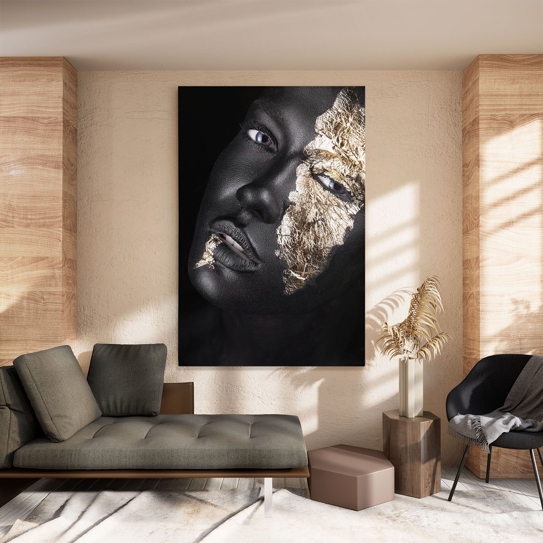 Grey Gold Makeup mockup 8