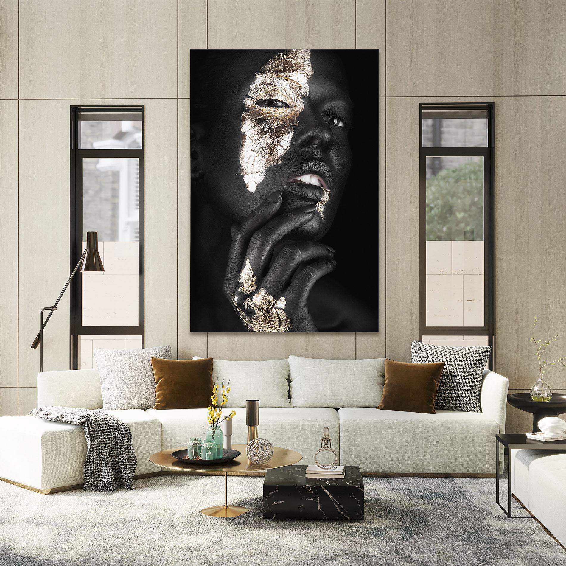 Картина на платно Golden Posture mockup 2