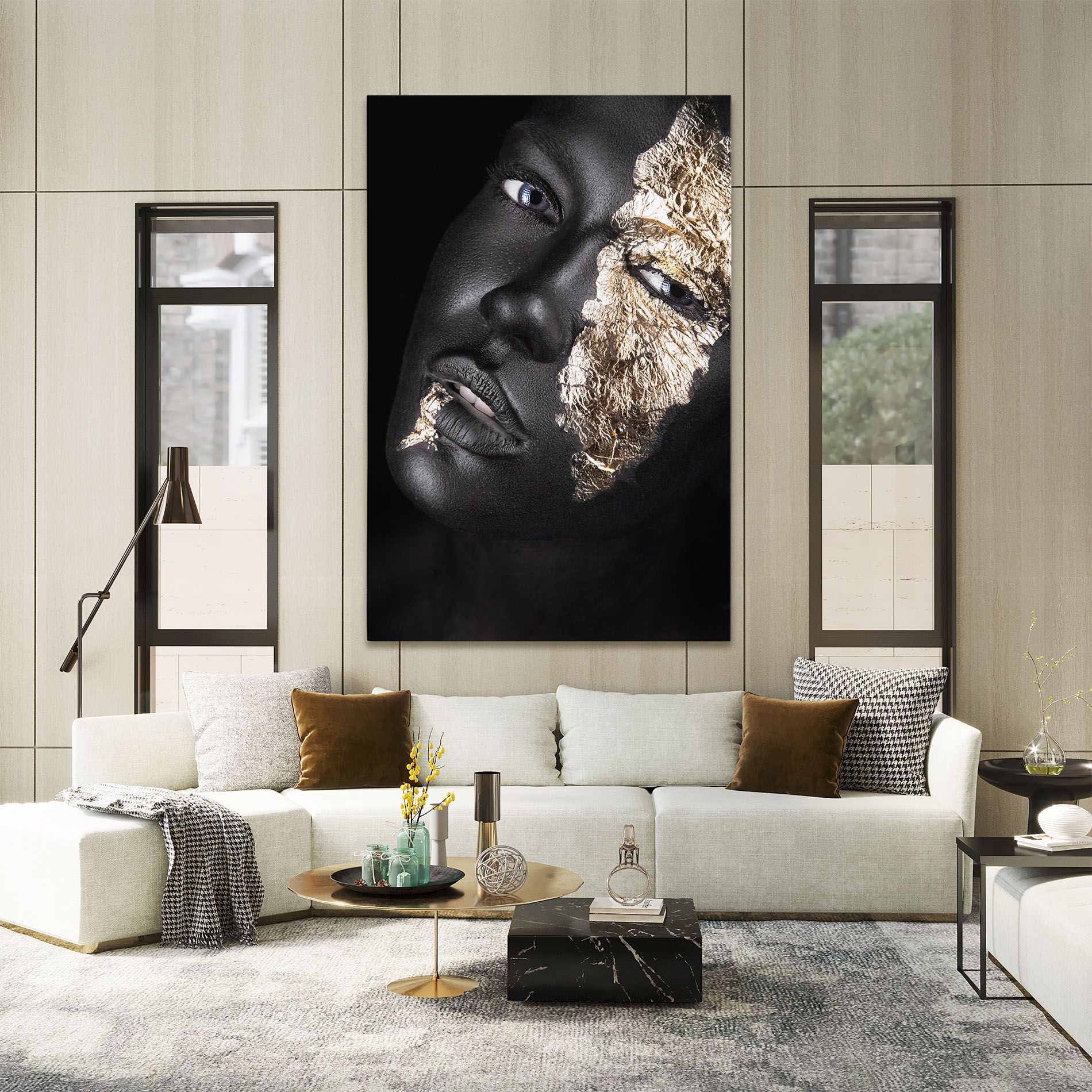 Grey Gold Makeup mockup 2