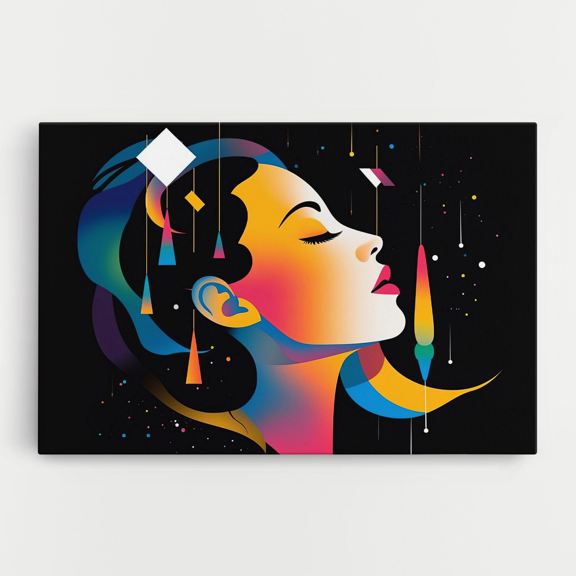 Картина на платно Dreamy Night Female mockup 0