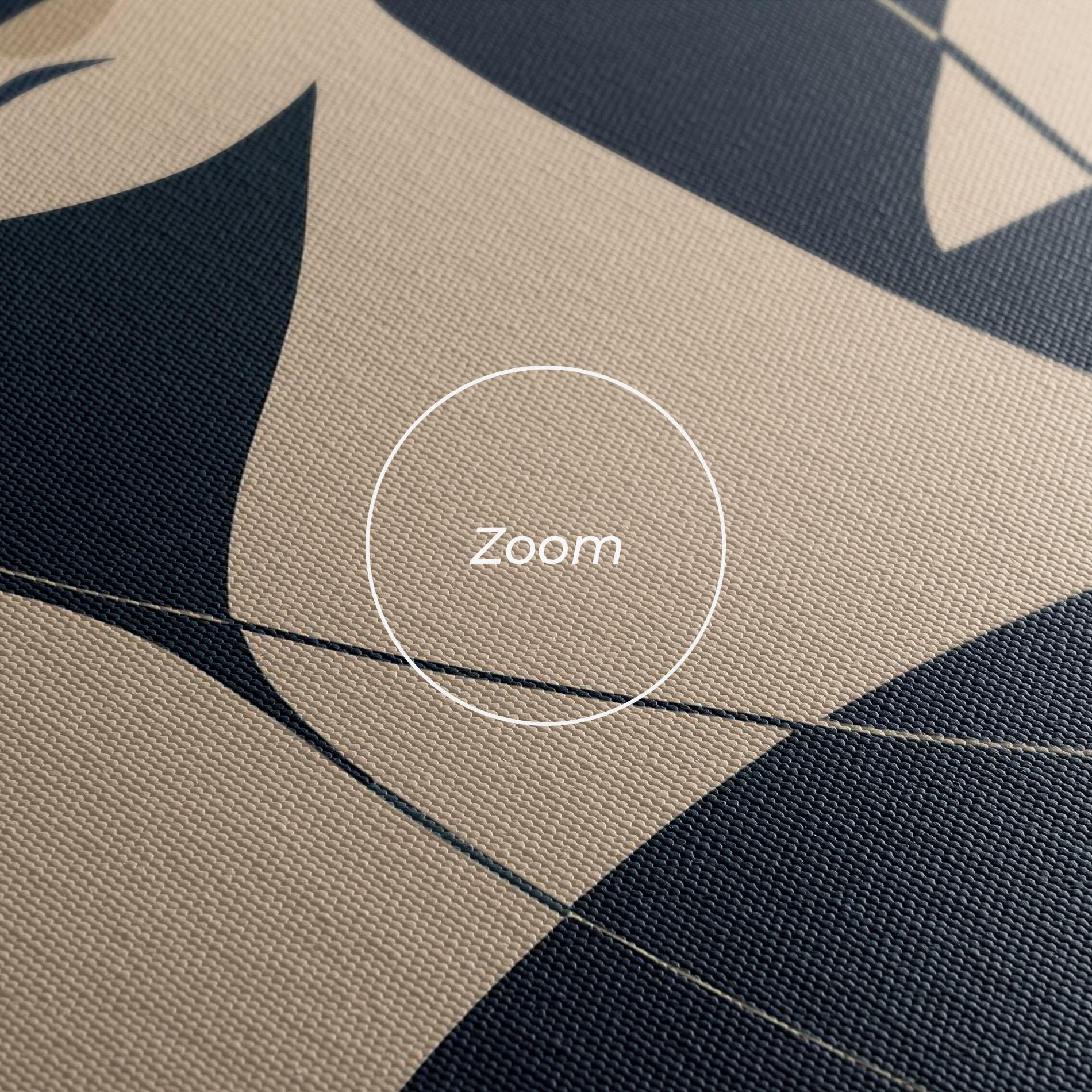 Картина на платно Cream Blue Woman mockup 3