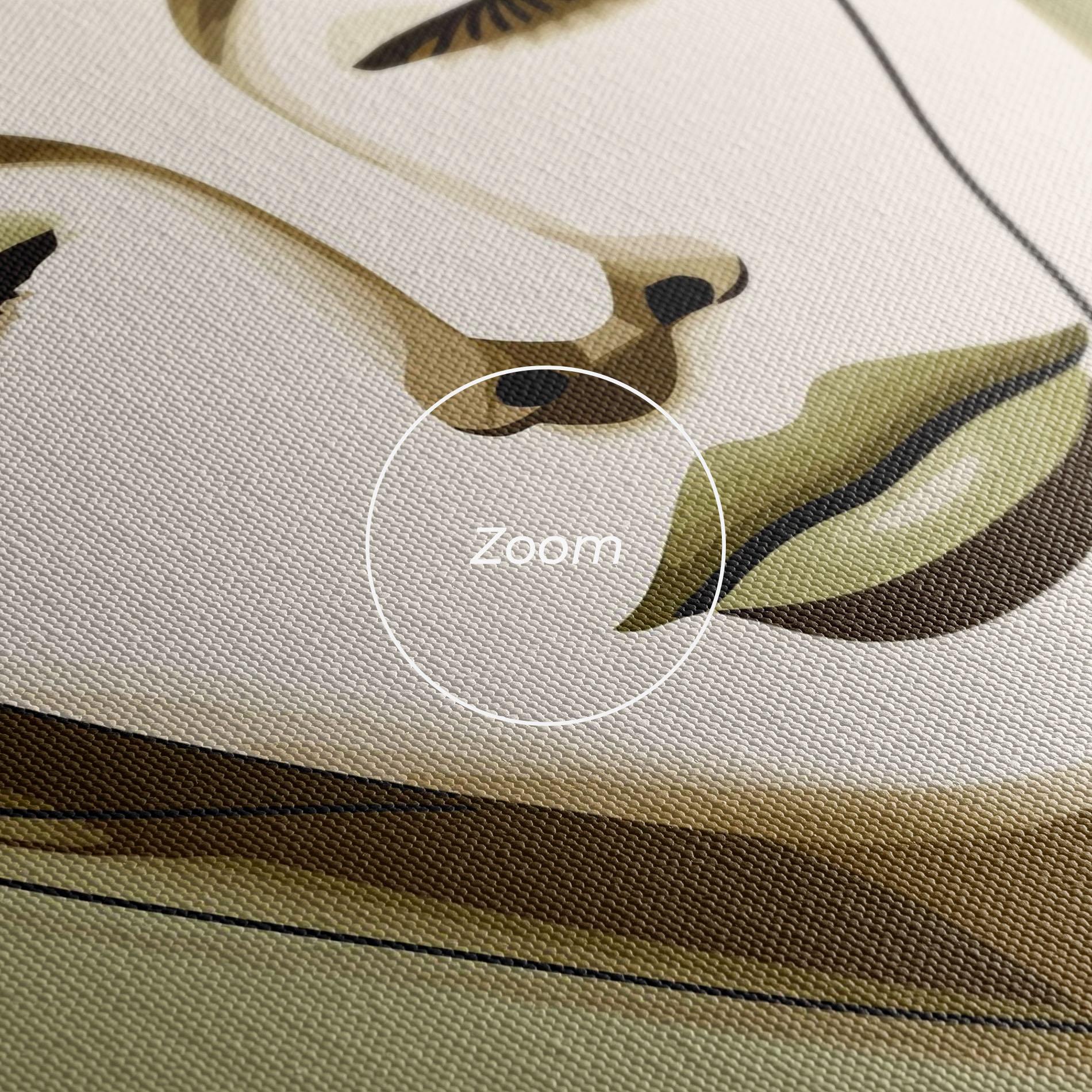 Картина на платно Cream Womans Face mockup 3