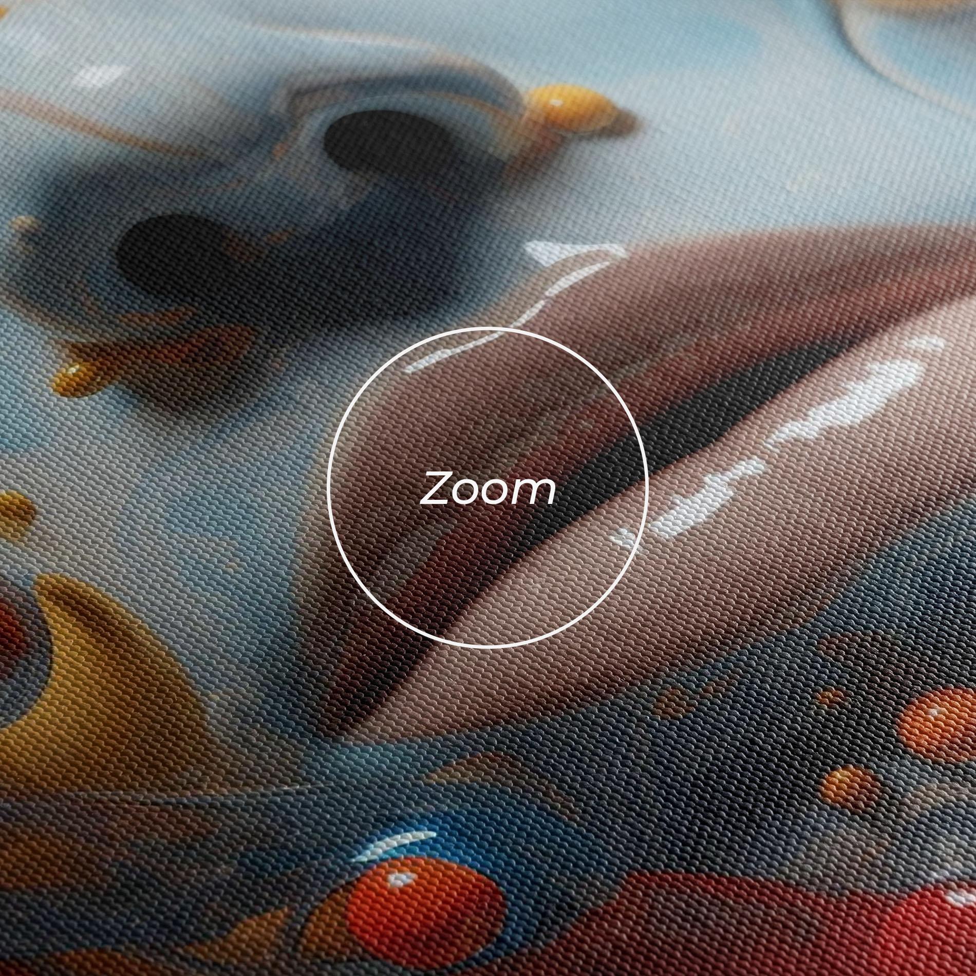 Картина на платно Pretty Blue Face mockup 3