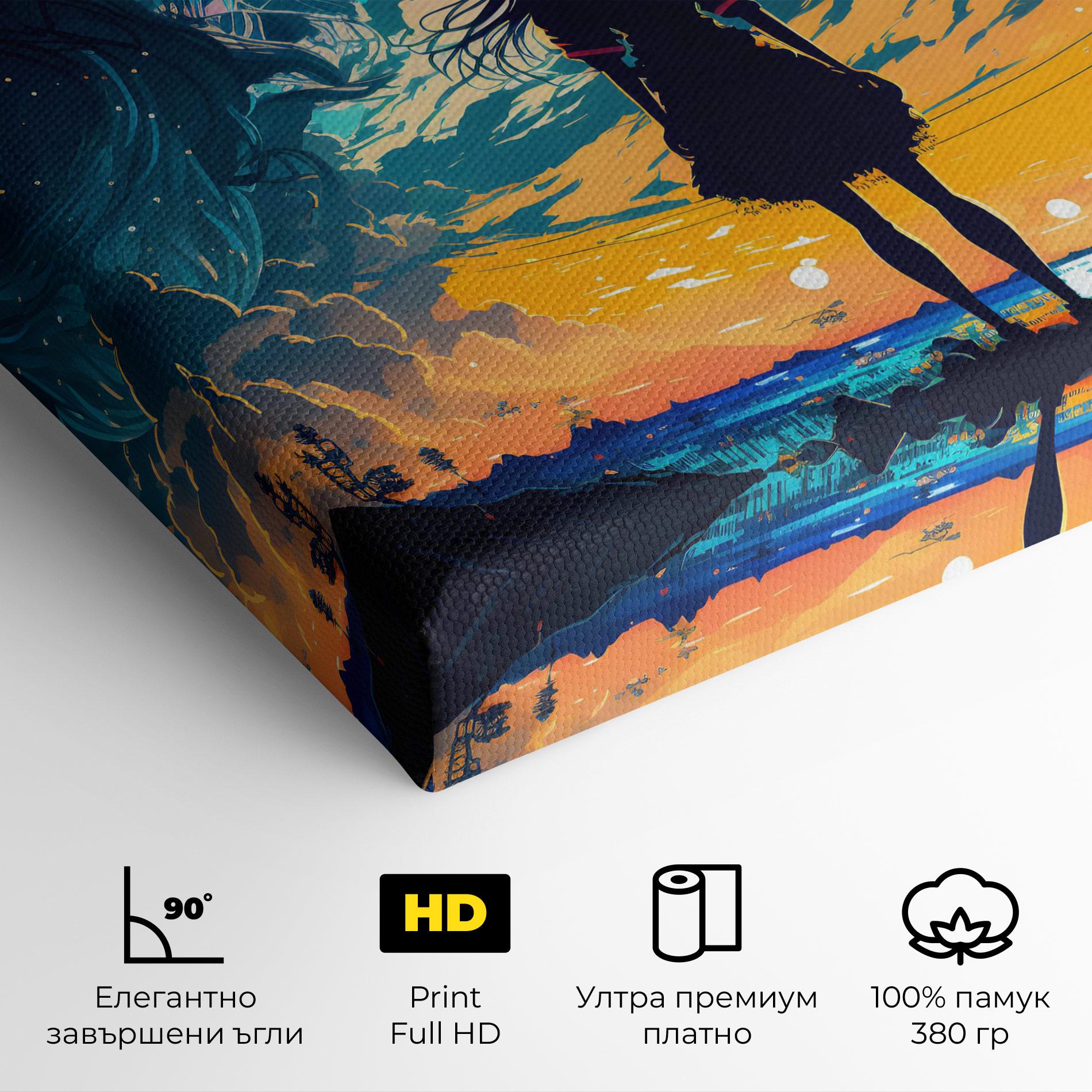 Картина на платно Mystical Woman Fairytale mockup 4