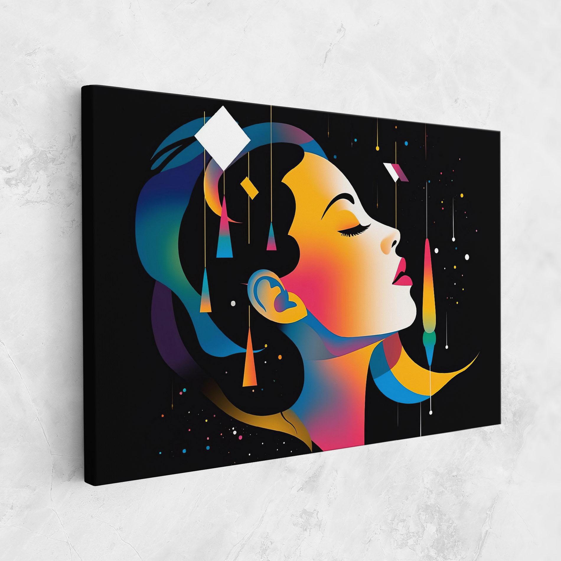 Картина на платно Dreamy Night Female mockup 1