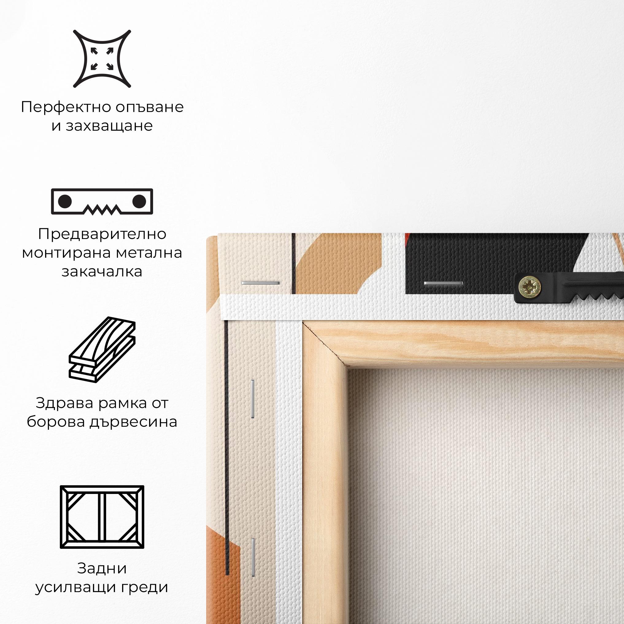 Картина на платно Abstract Couple Kissing mockup 5