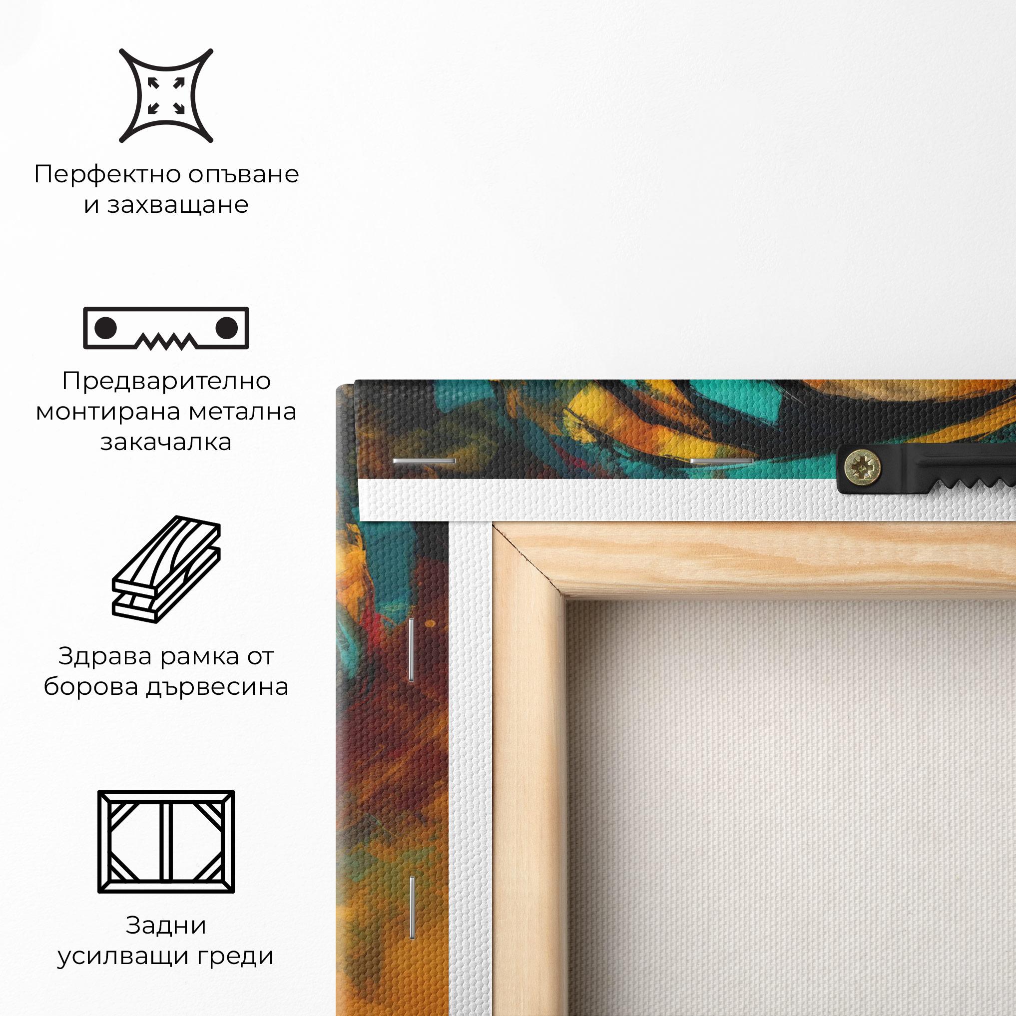 Картина на платно Enigmatic Expression mockup 5