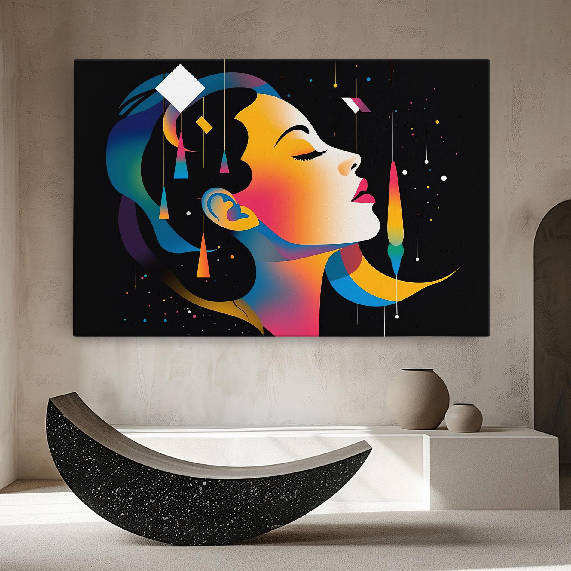 Картина на платно Dreamy Night Female mockup 8