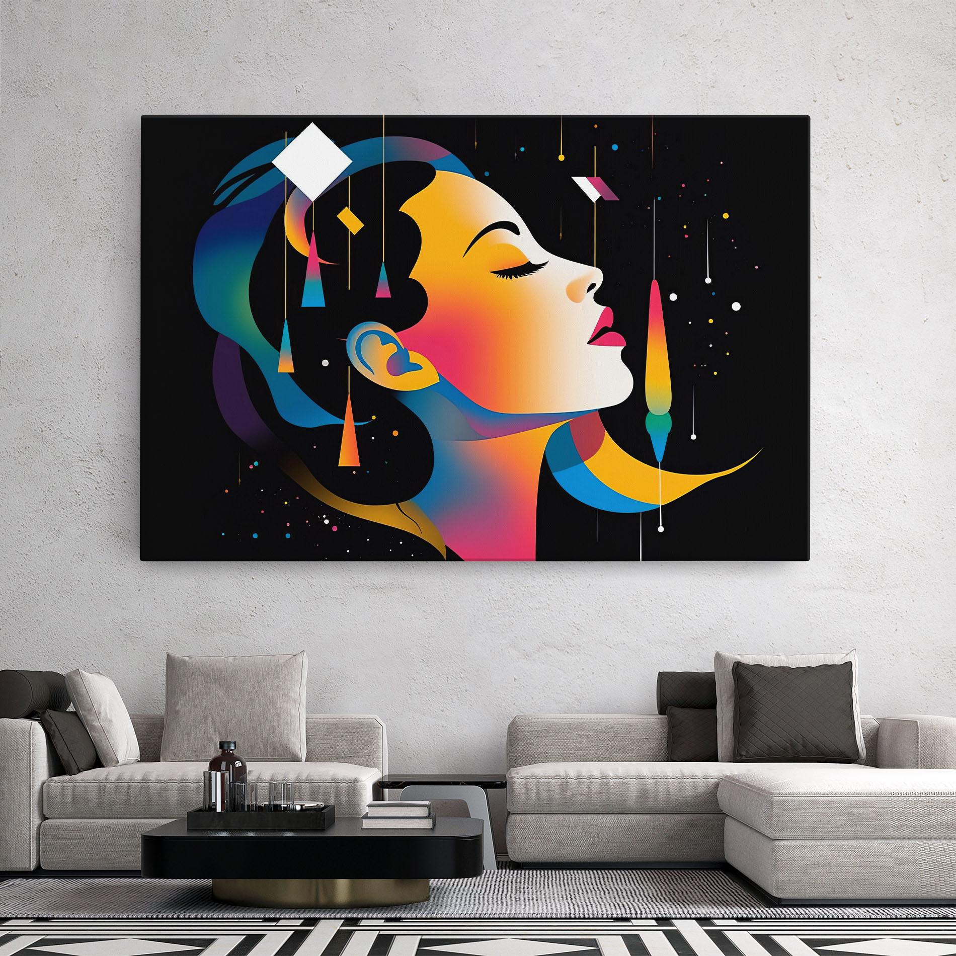 Картина на платно Dreamy Night Female mockup 2