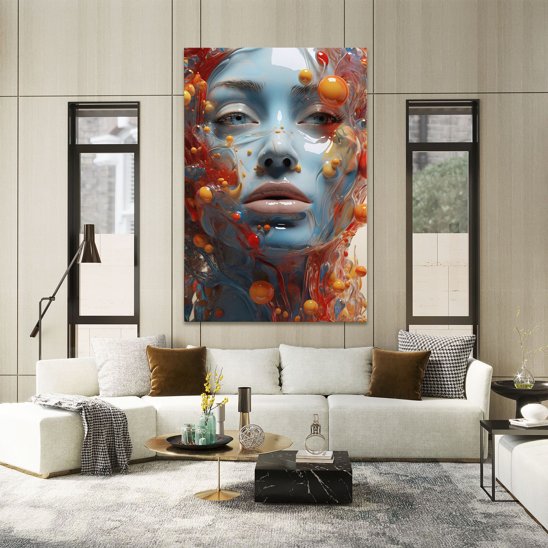 Pretty Blue Face mockup 2