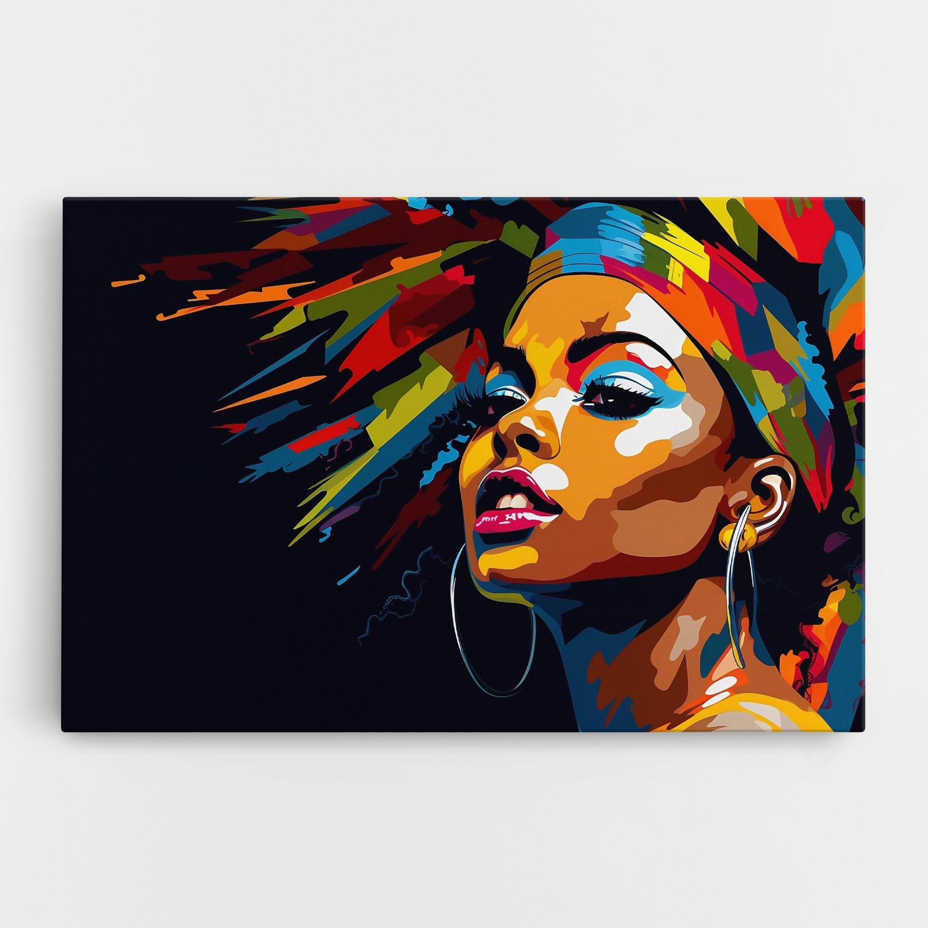 Картина на платно African Woman Portrait mockup 0
