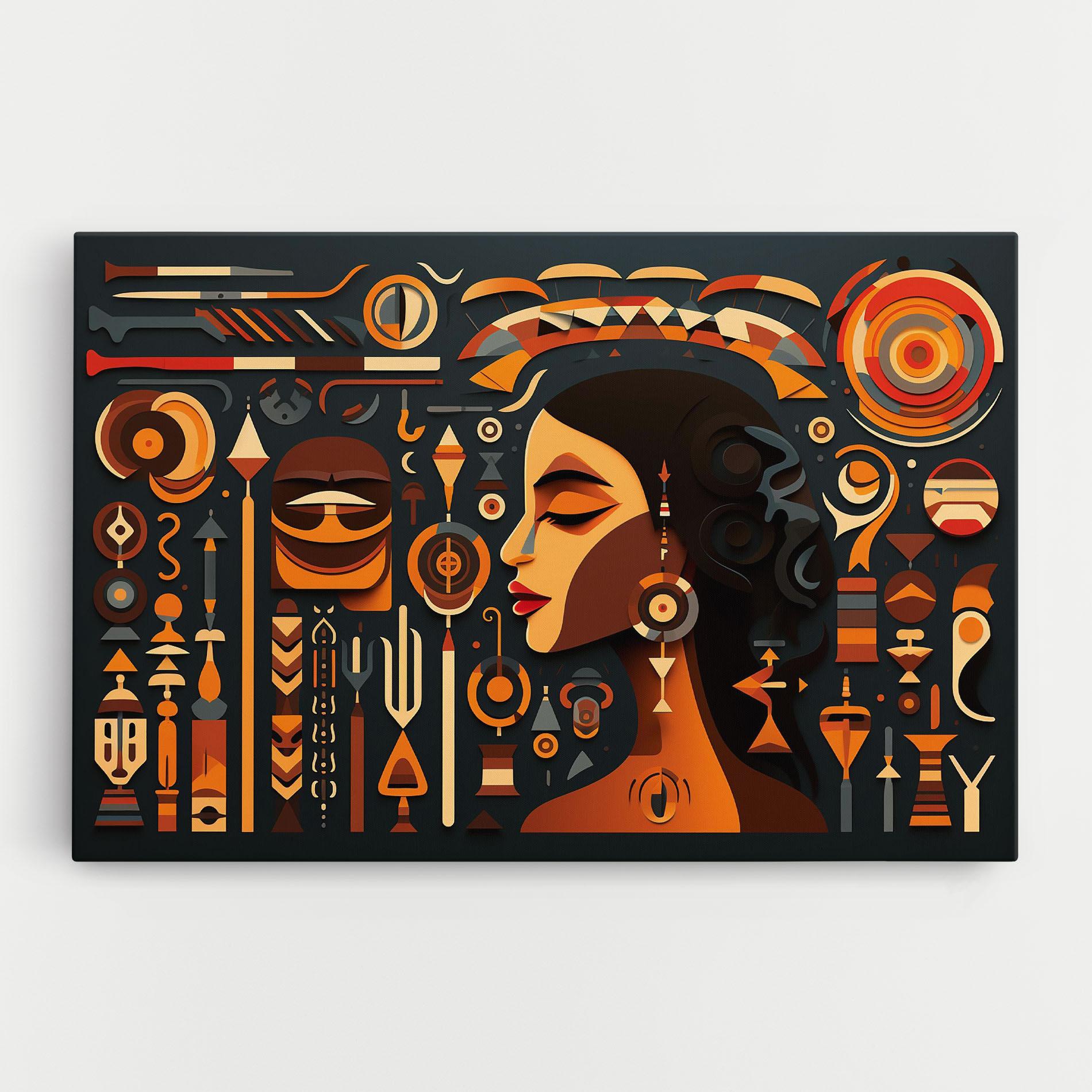 Картина на платно Old Cultural Elements mockup 0