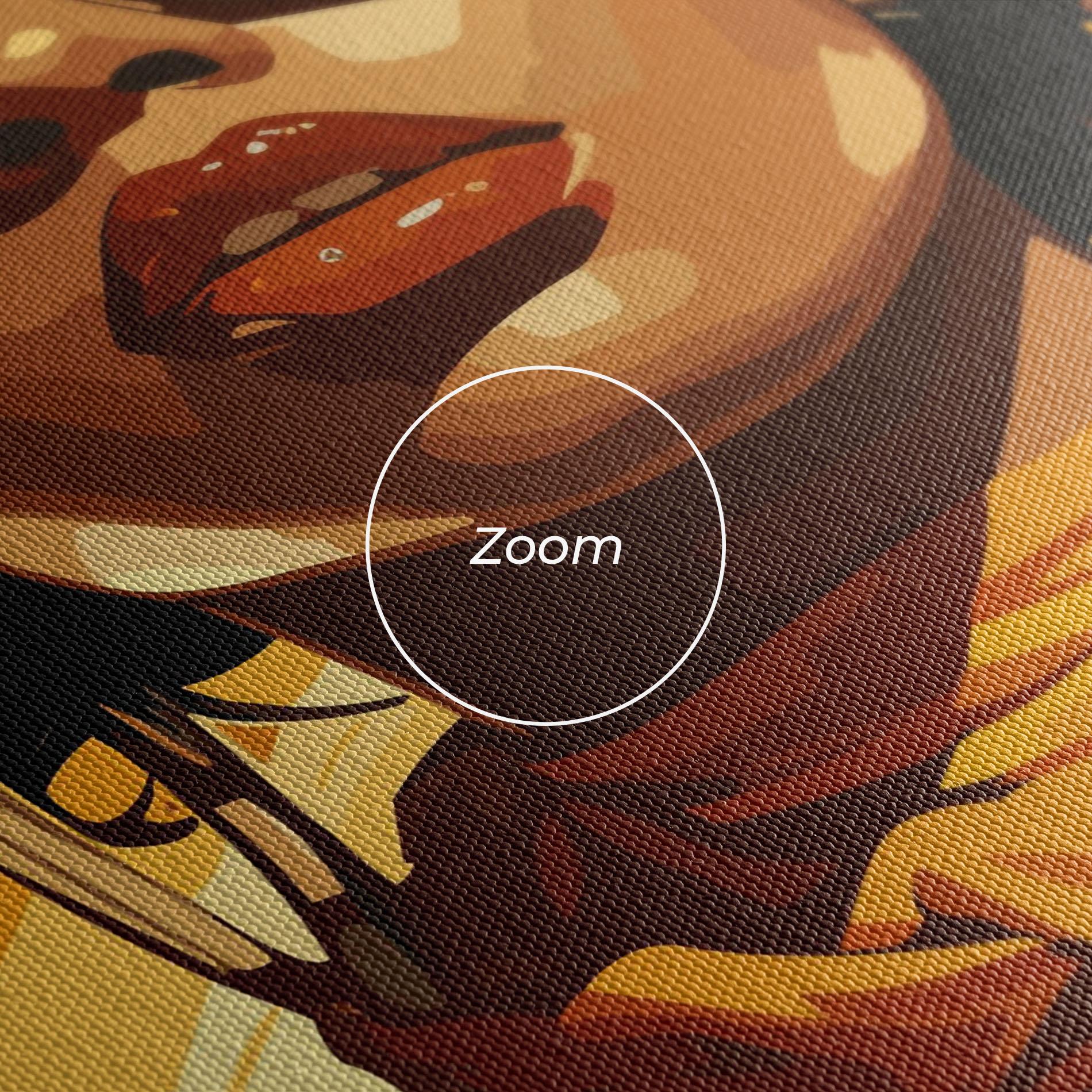 Картина на платно African Yellow Woman mockup 3