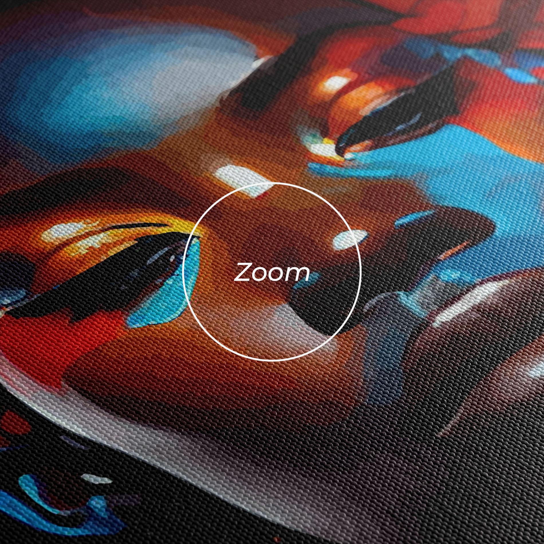 Картина на платно Africat Yellow Hair mockup 3