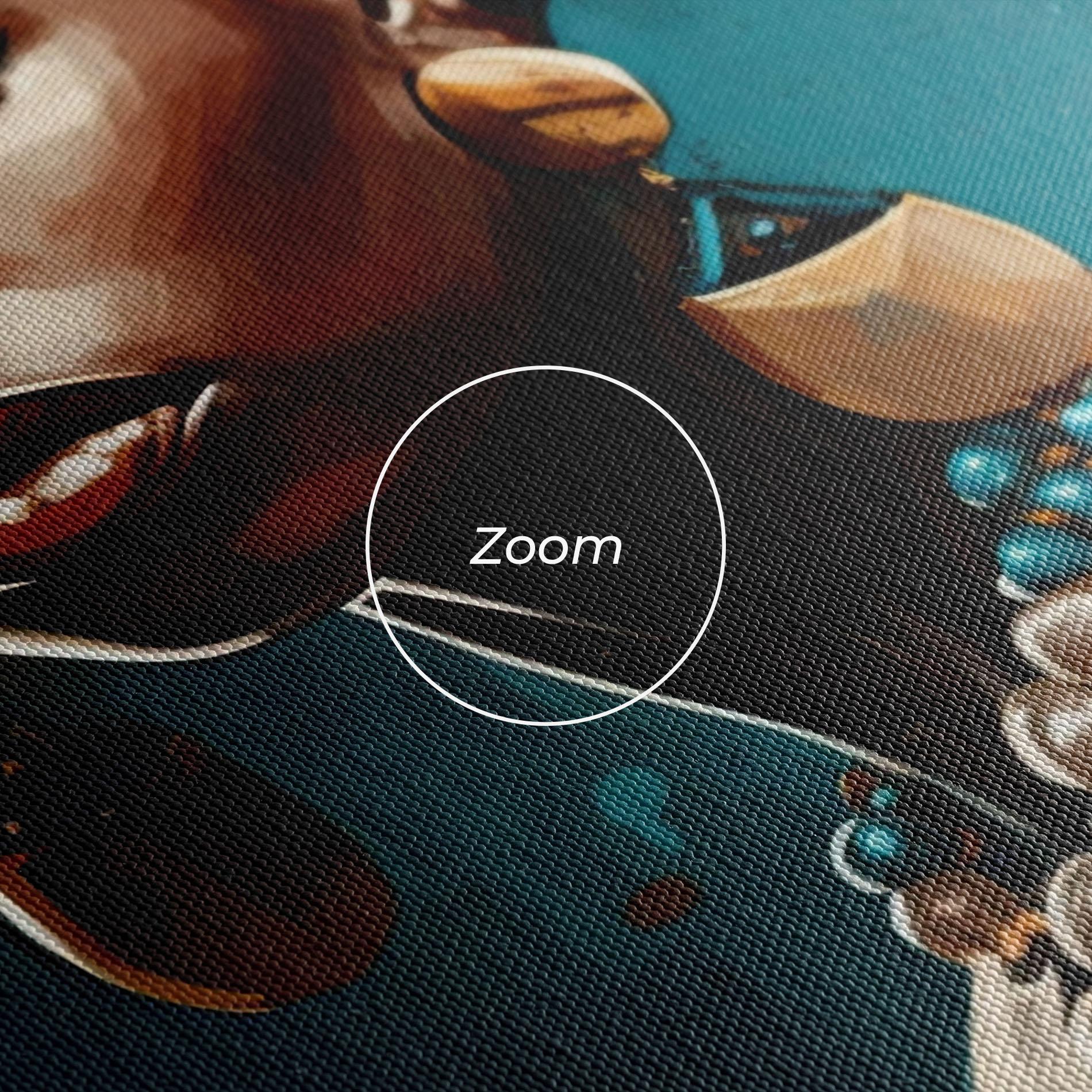 Картина на платно Azure Chic Woman mockup 3