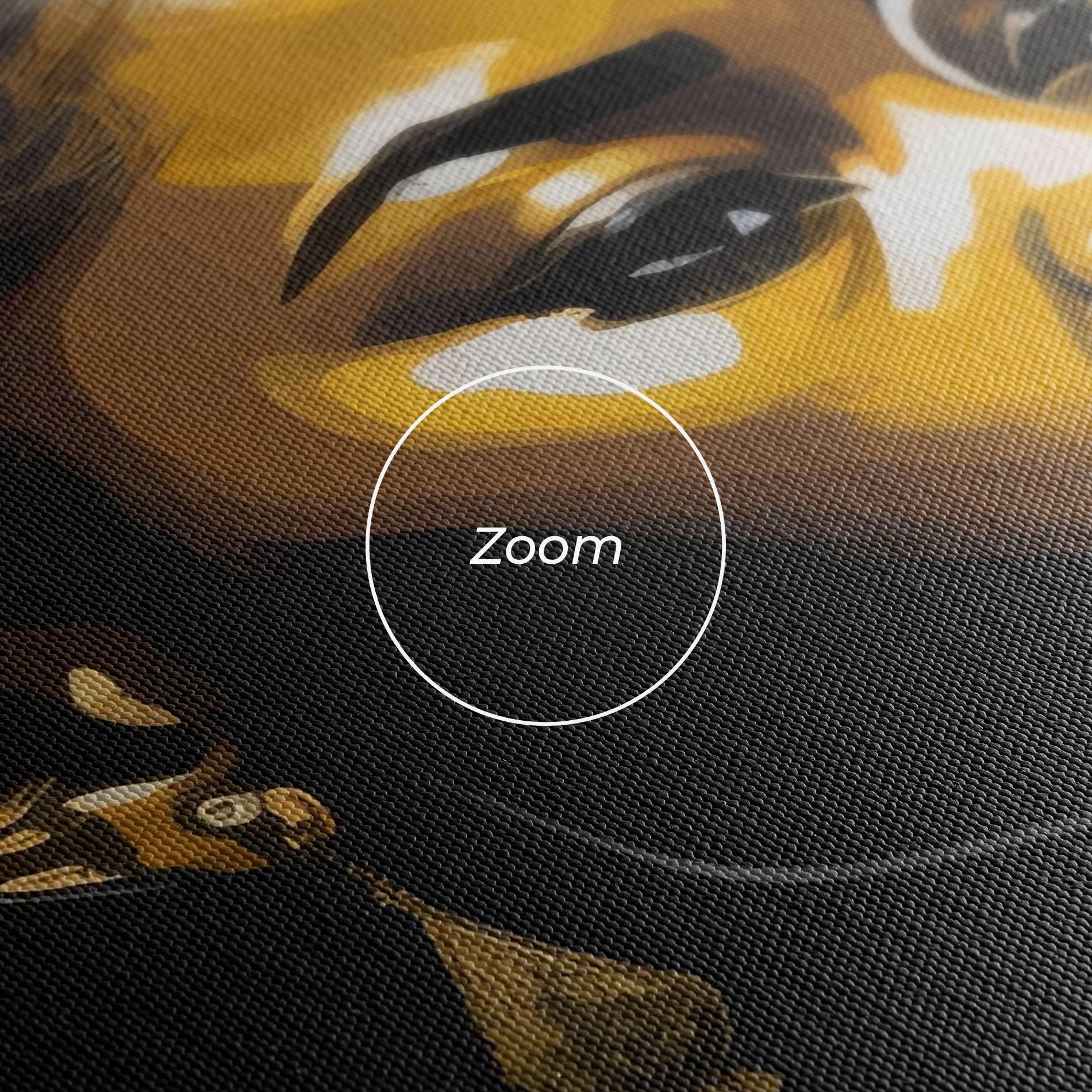 Картина на платно Gold African Woman mockup 3