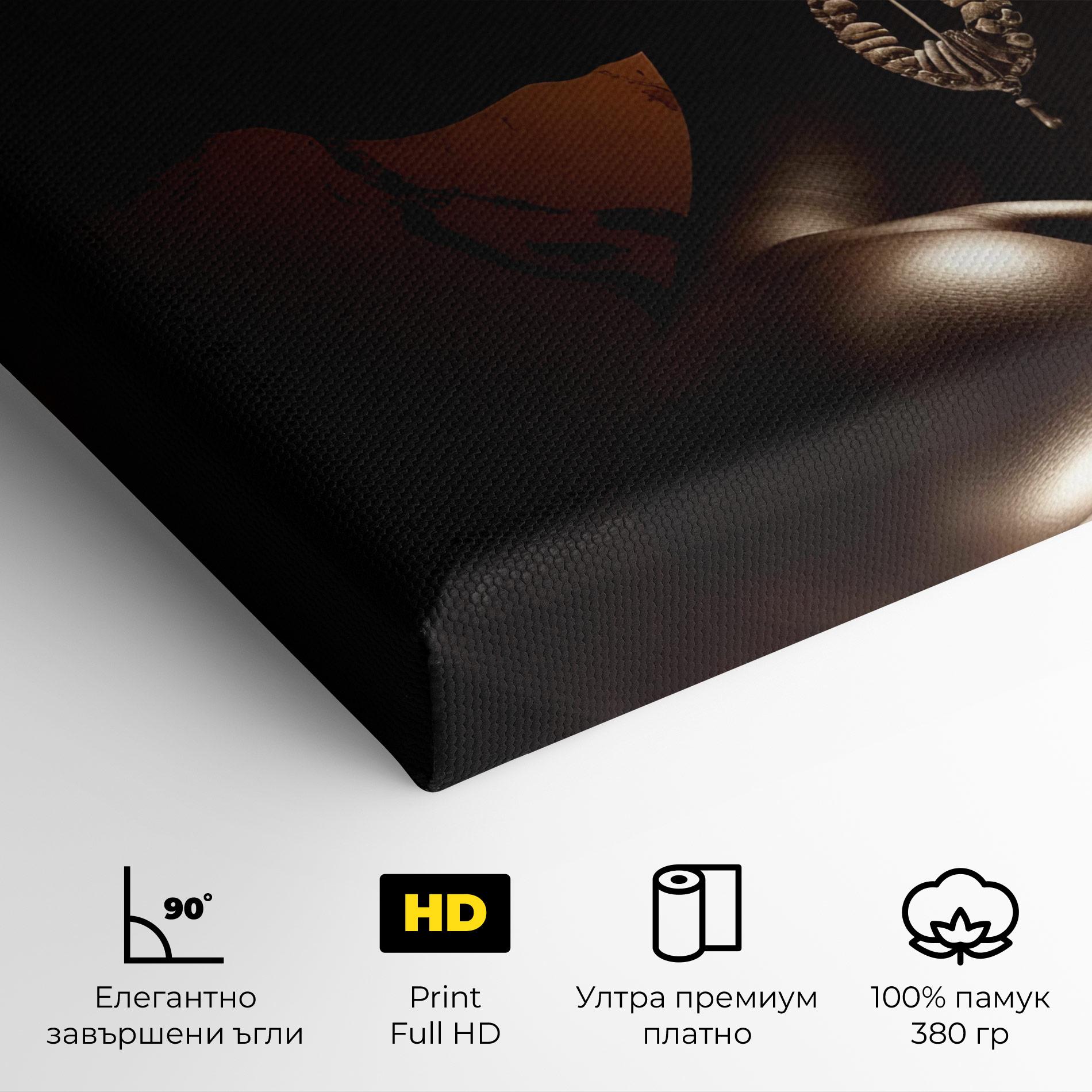 Картина на платно Interesting African Earrings mockup 4