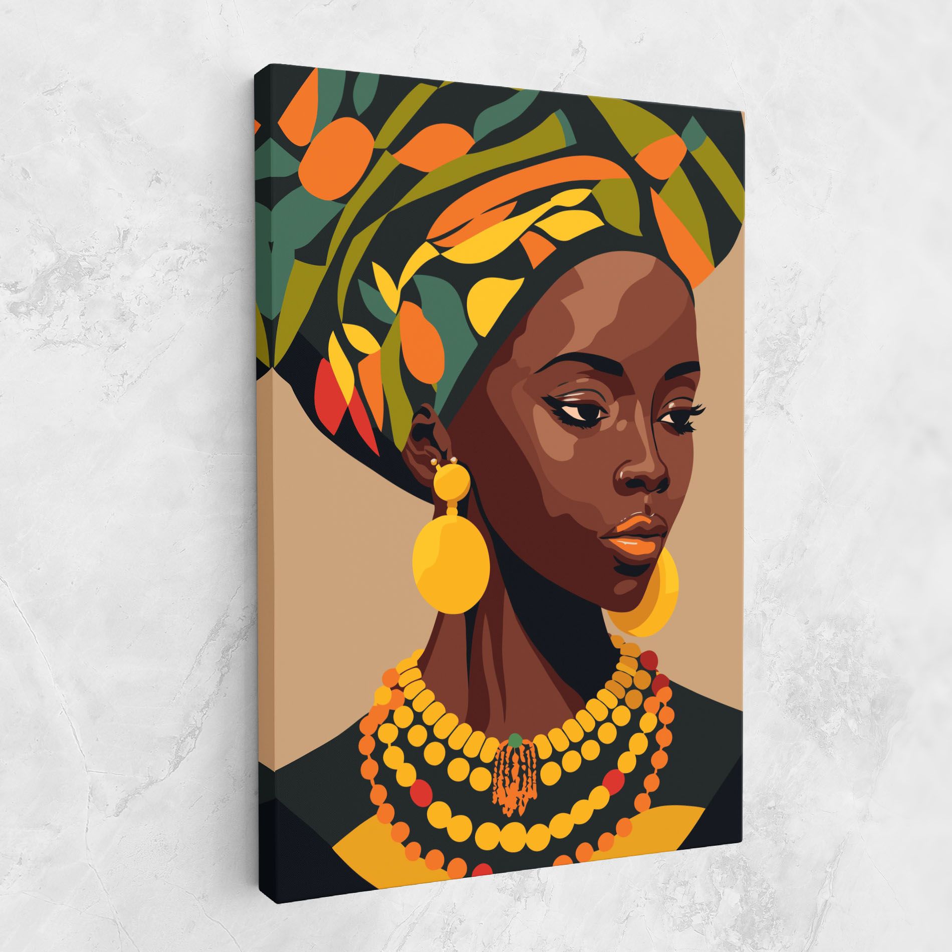 African Earrings mockup 1