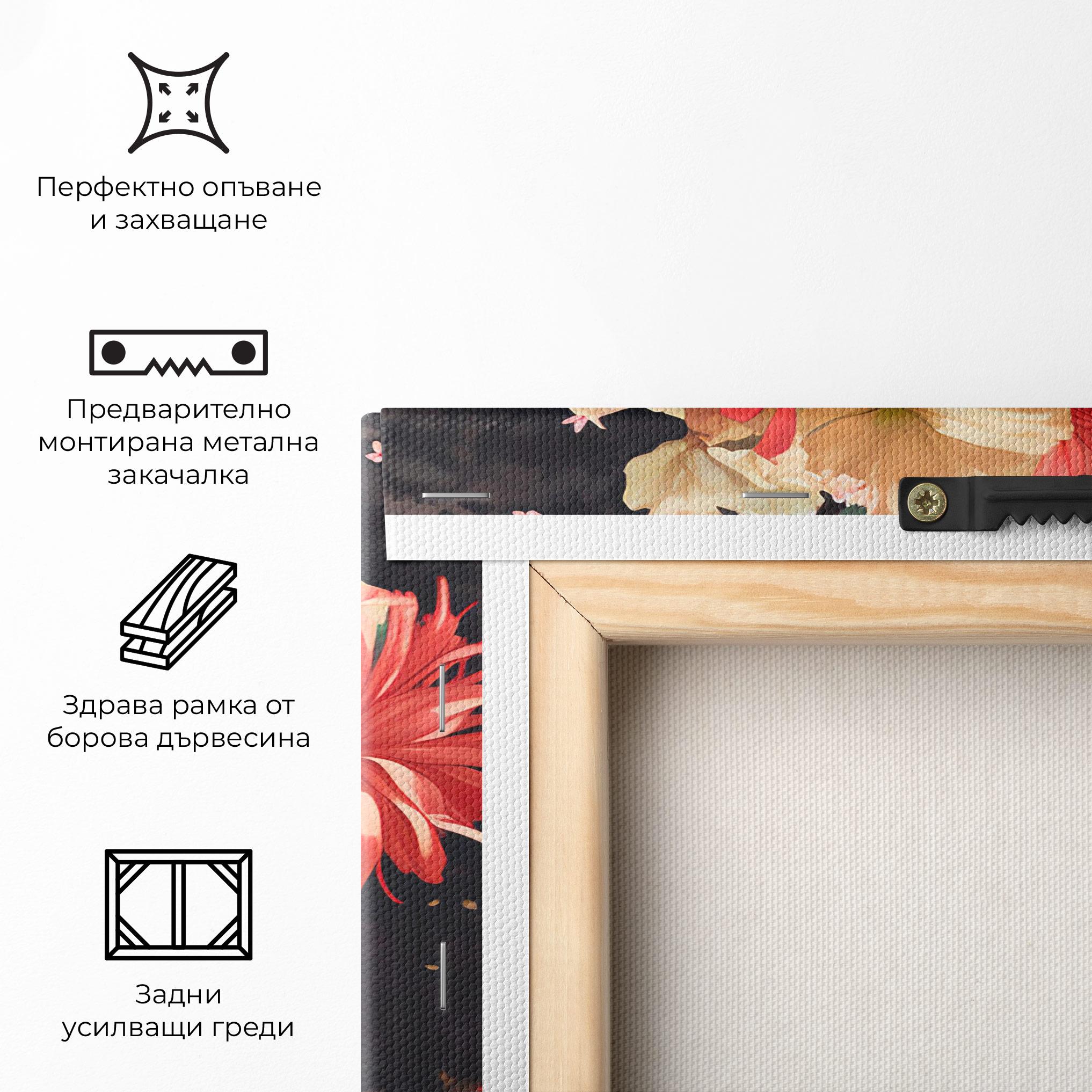 Картина на платно African Flower Woman mockup 5