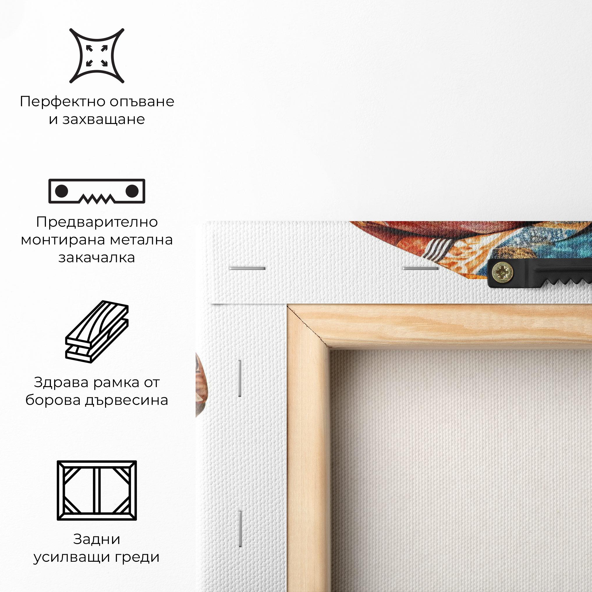 Картина на платно African Woman Turban mockup 5