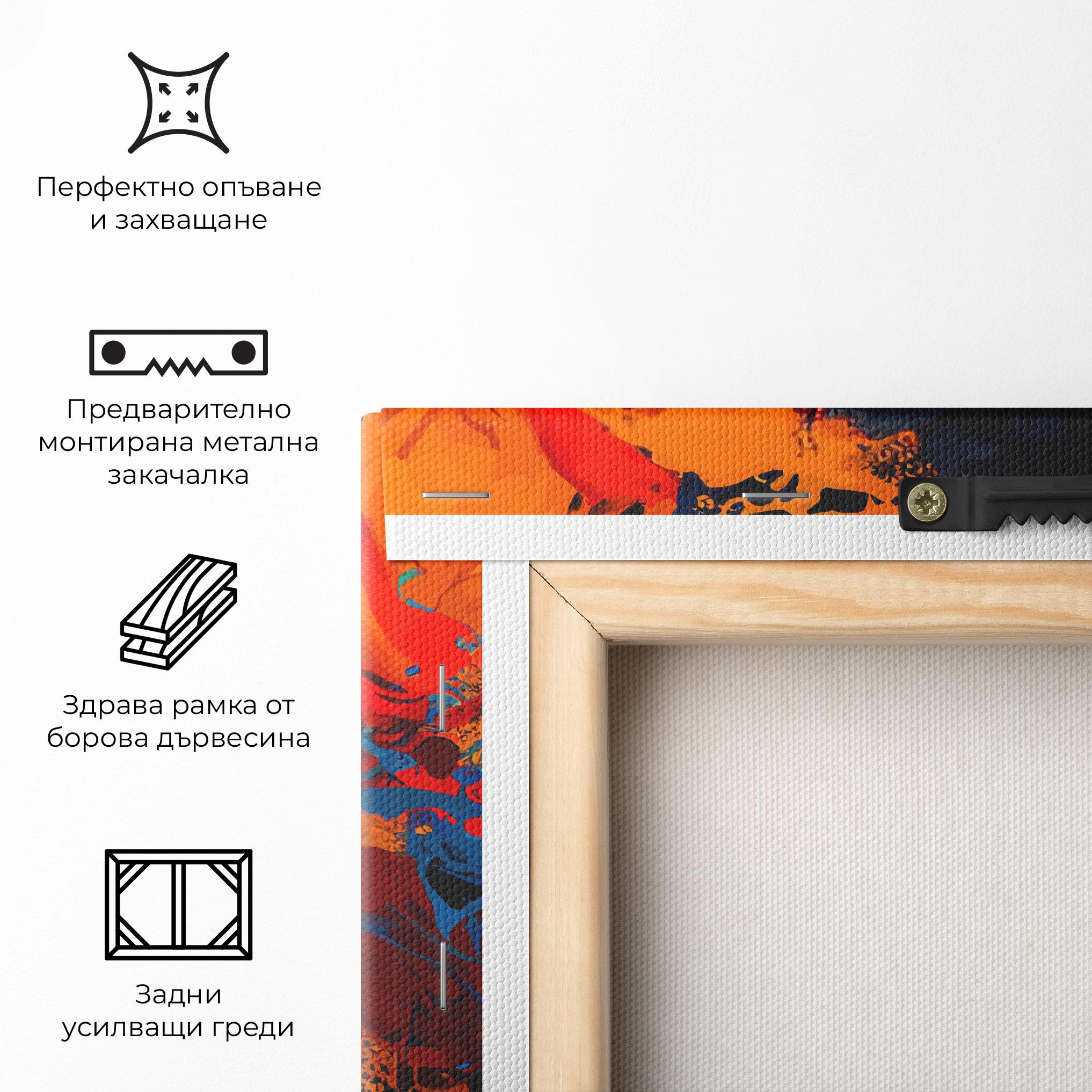 Картина на платно Africat Yellow Hair mockup 5