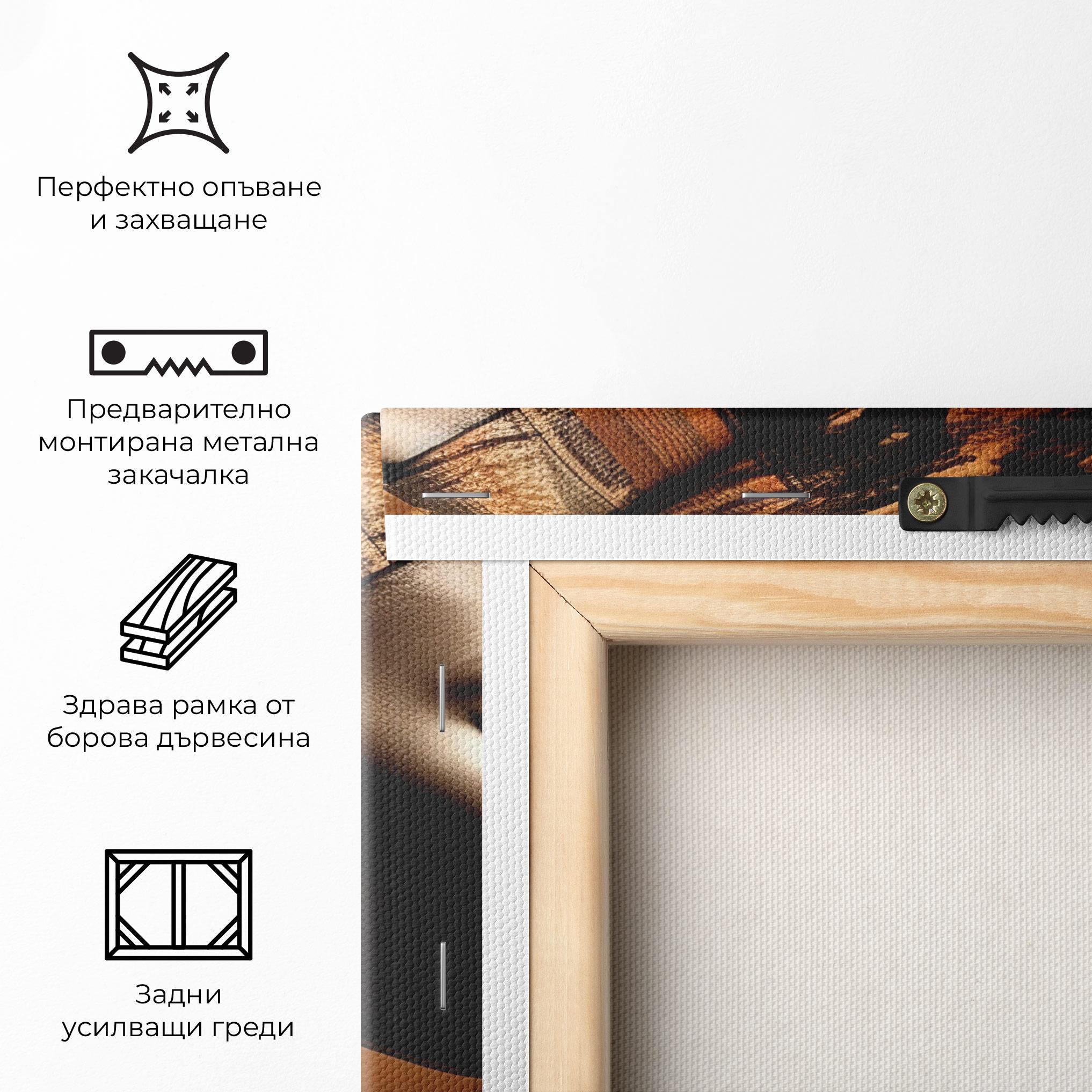 Картина на платно Interesting African Earrings mockup 5