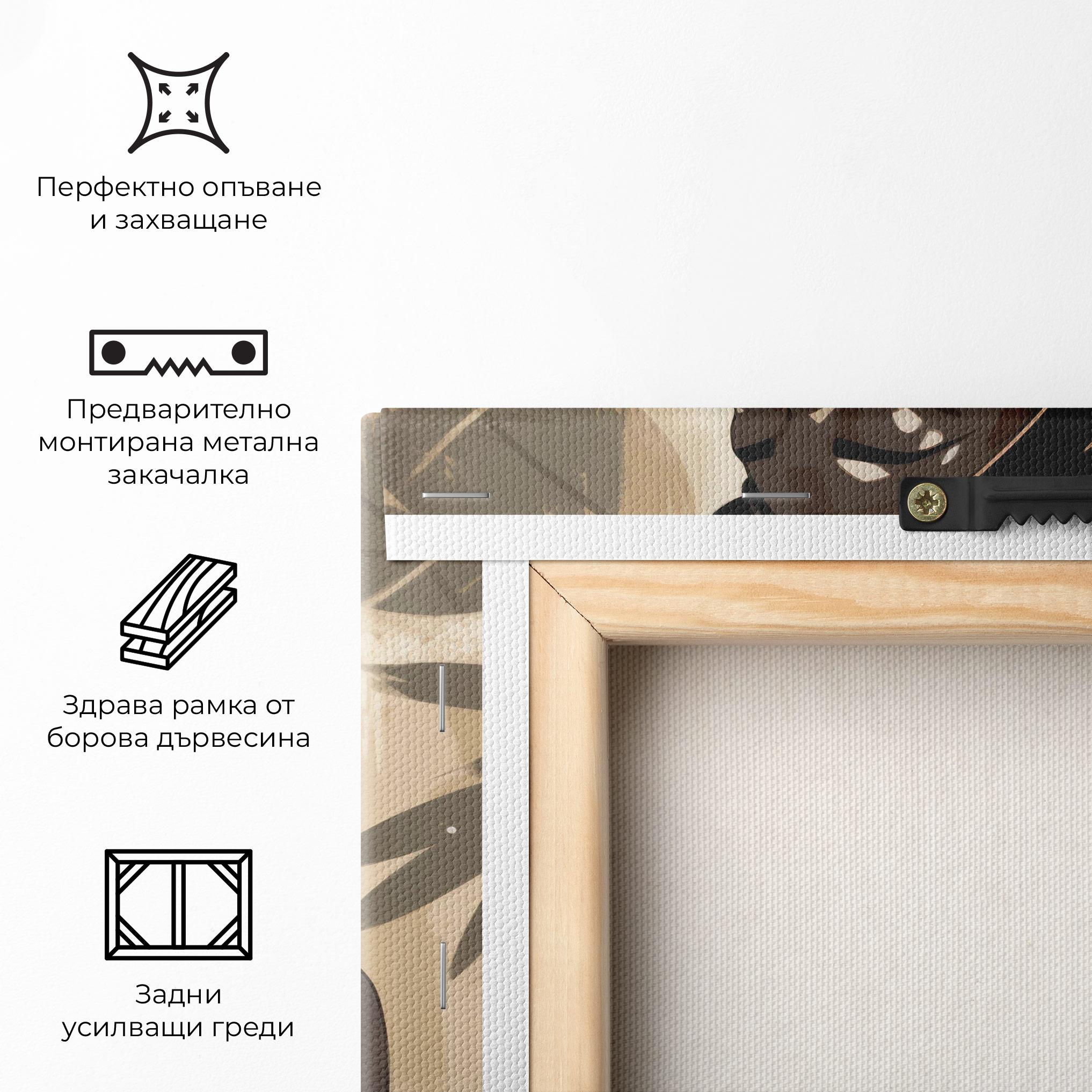 Картина на платно Wearing Necklace Graphic mockup 5