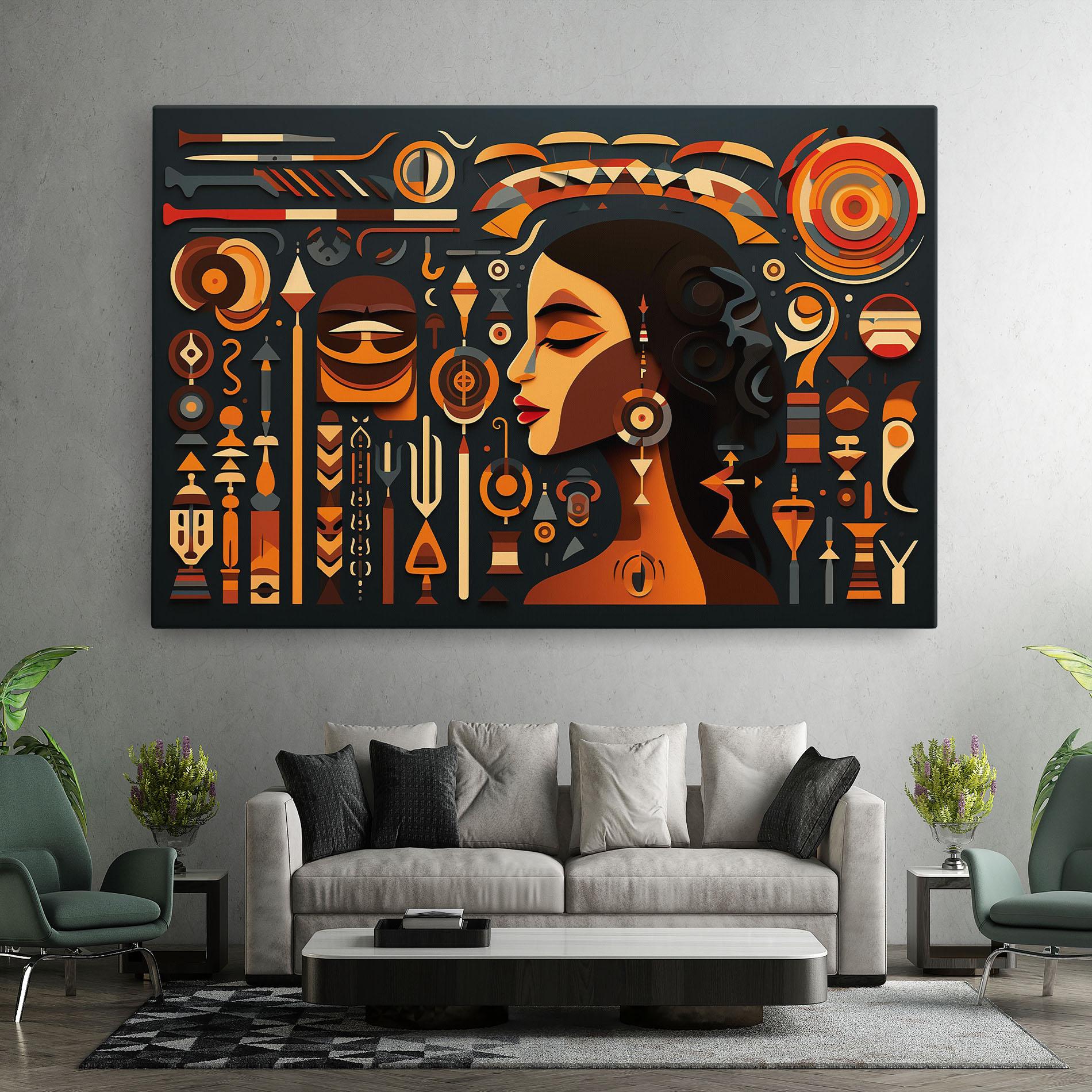 Картина на платно Old Cultural Elements mockup 7