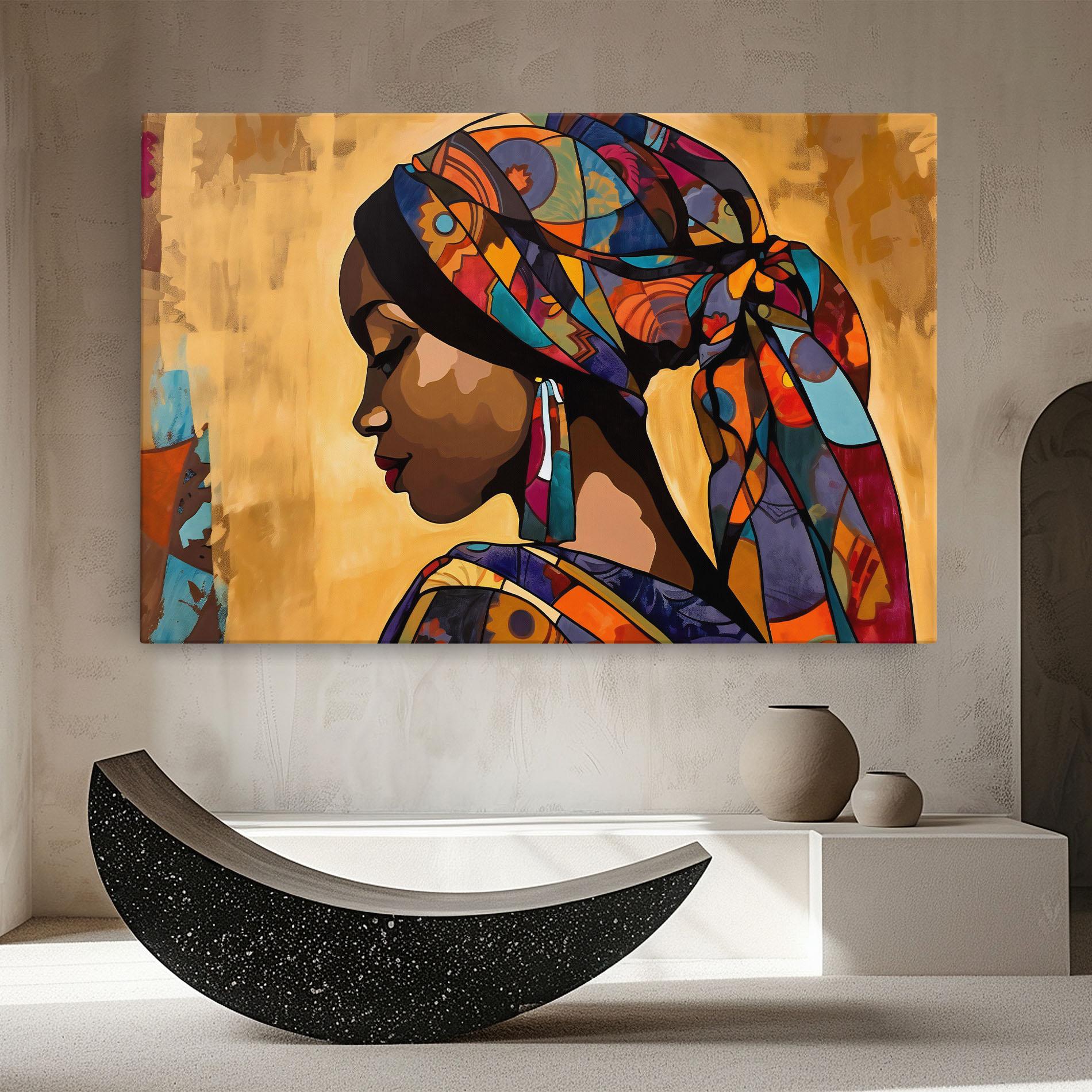 Картина на платно Headscarf Pretty Woman mockup 8