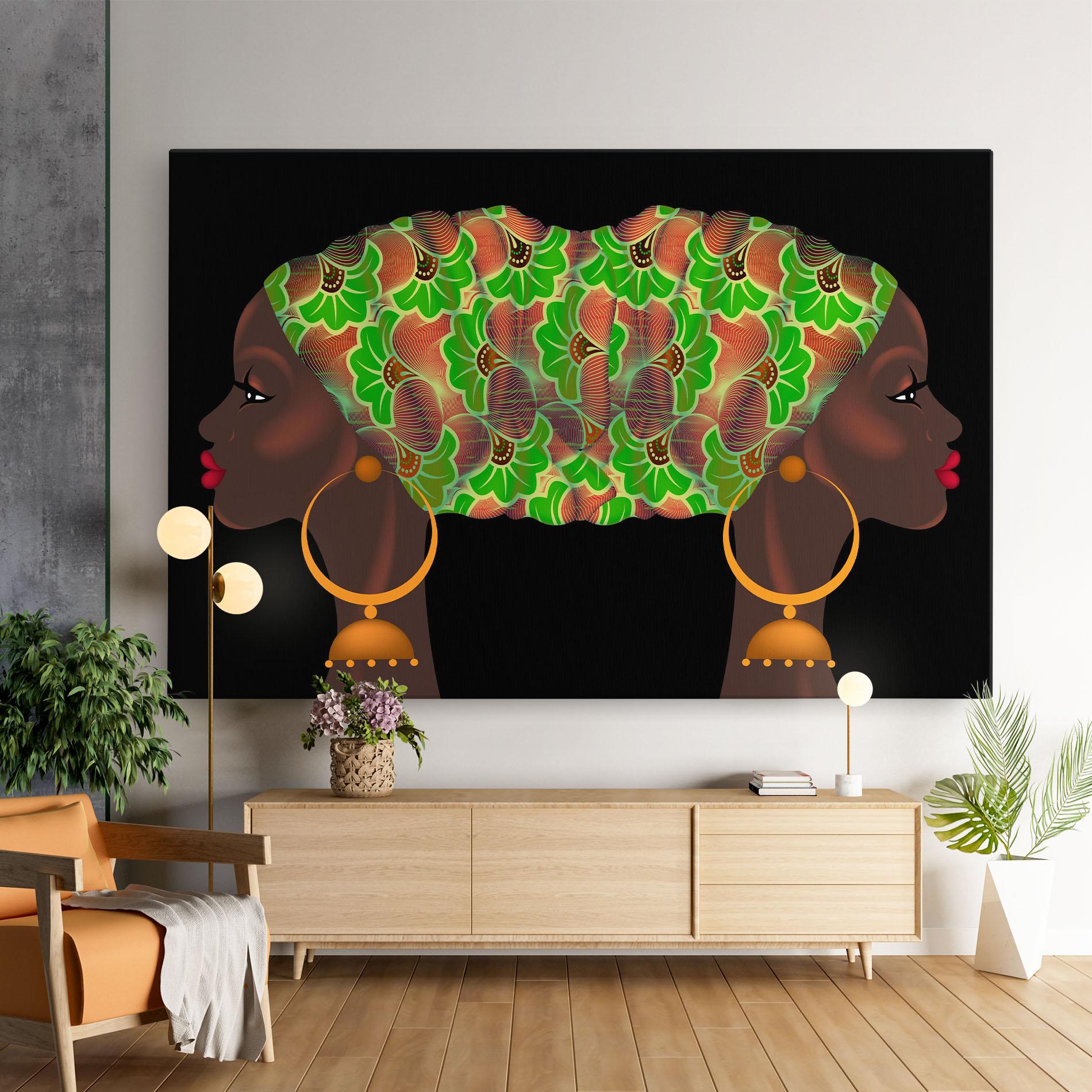 Картина на платно Ankara Headwrap mockup 9