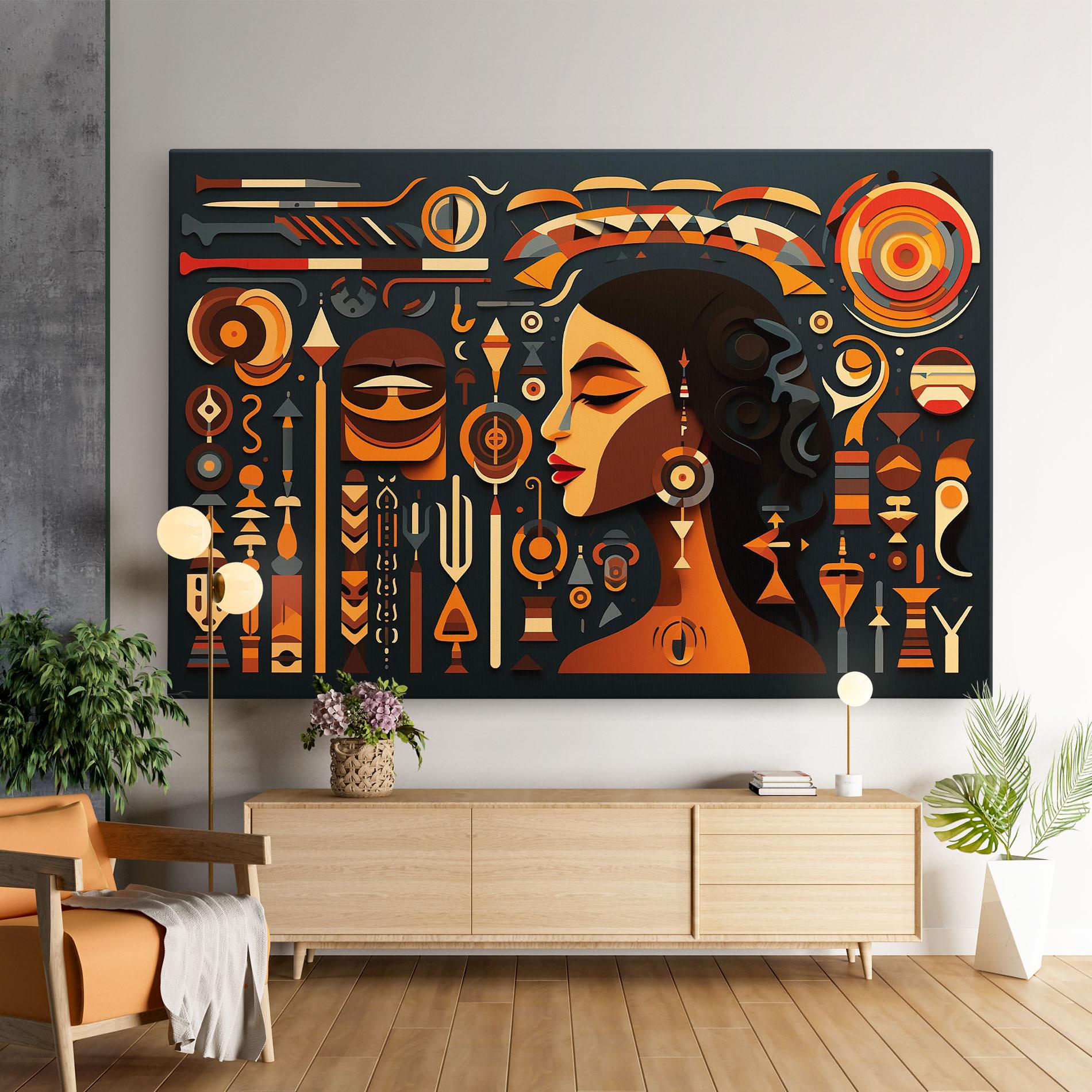 Картина на платно Old Cultural Elements mockup 9