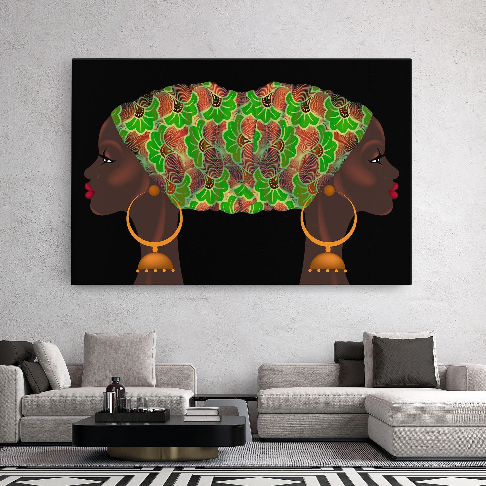 Картина на платно Ankara Headwrap mockup 2