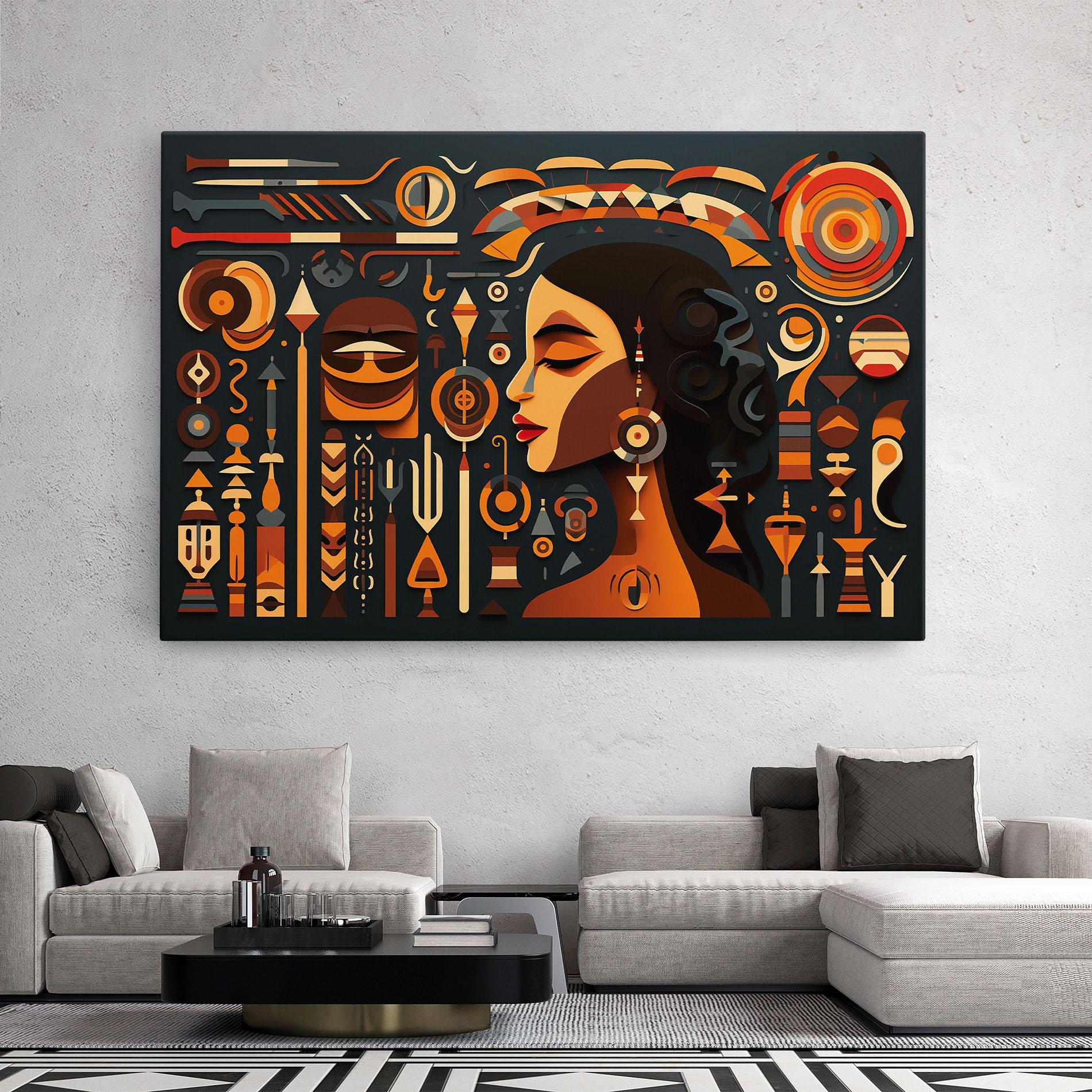 Картина на платно Old Cultural Elements mockup 2